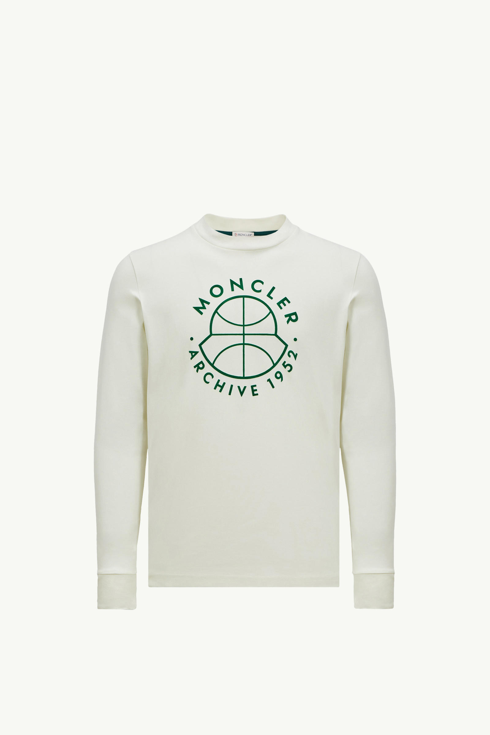 Basketball Logo Long Sleeve T-Shirt Men White Moncler 2