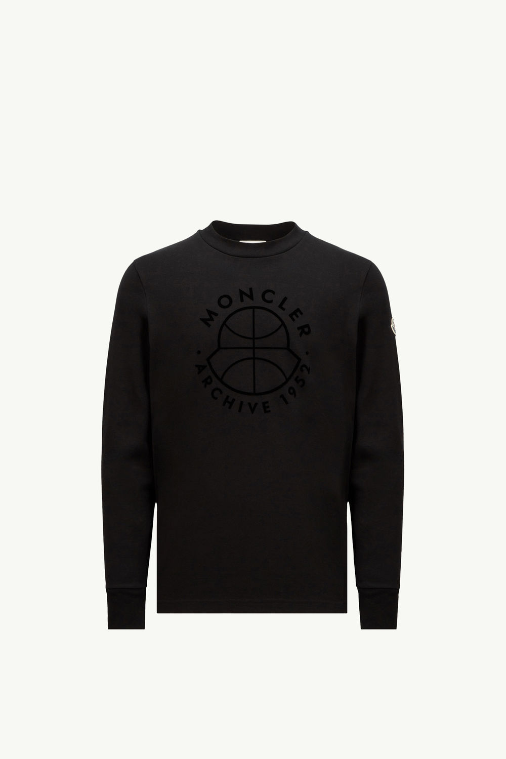 Basketball Logo Long Sleeve T-Shirt Men Black Moncler 2