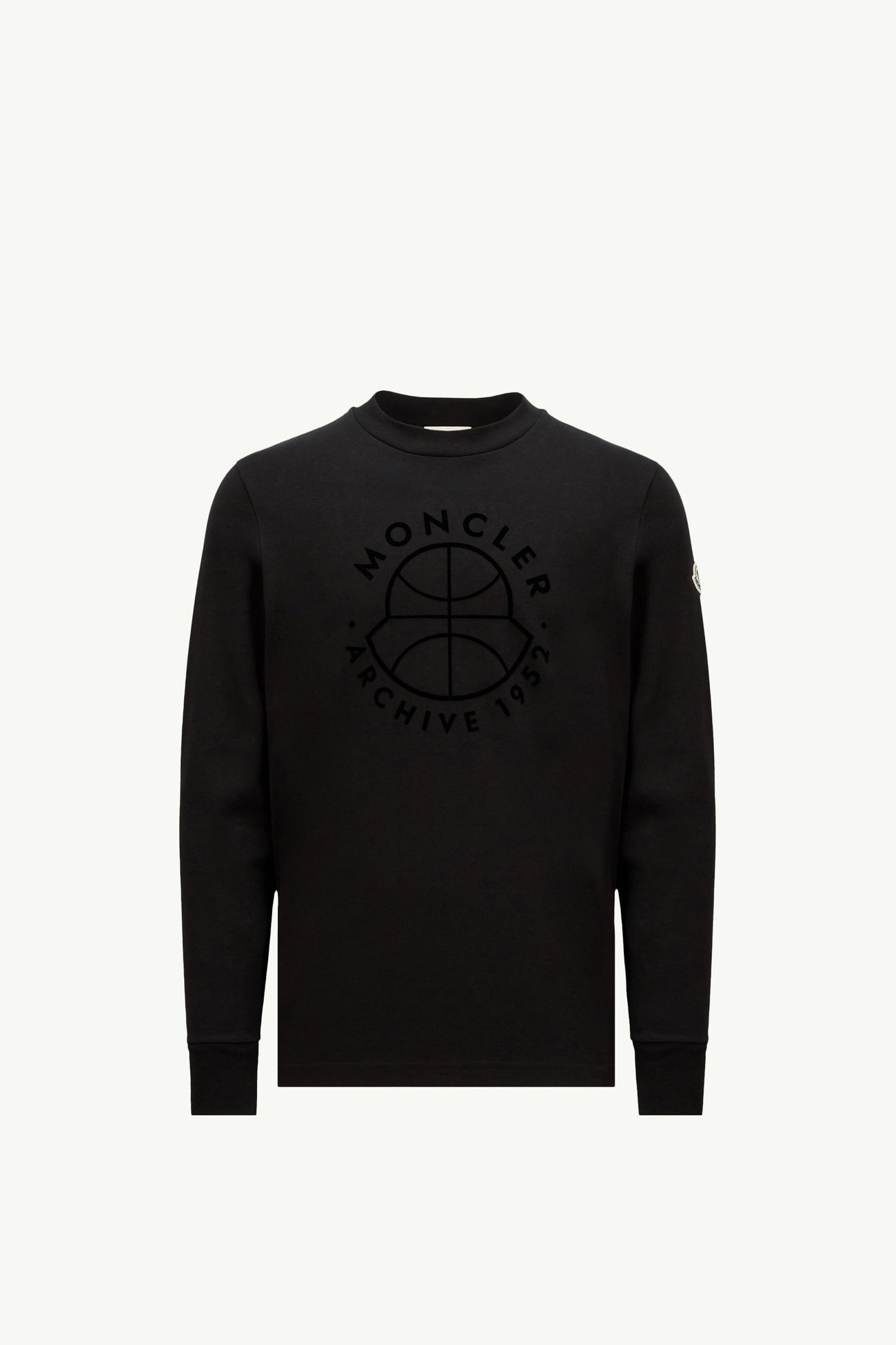 Camiseta de manga larga con logotipo de baloncesto Hombre Negro Moncler 2