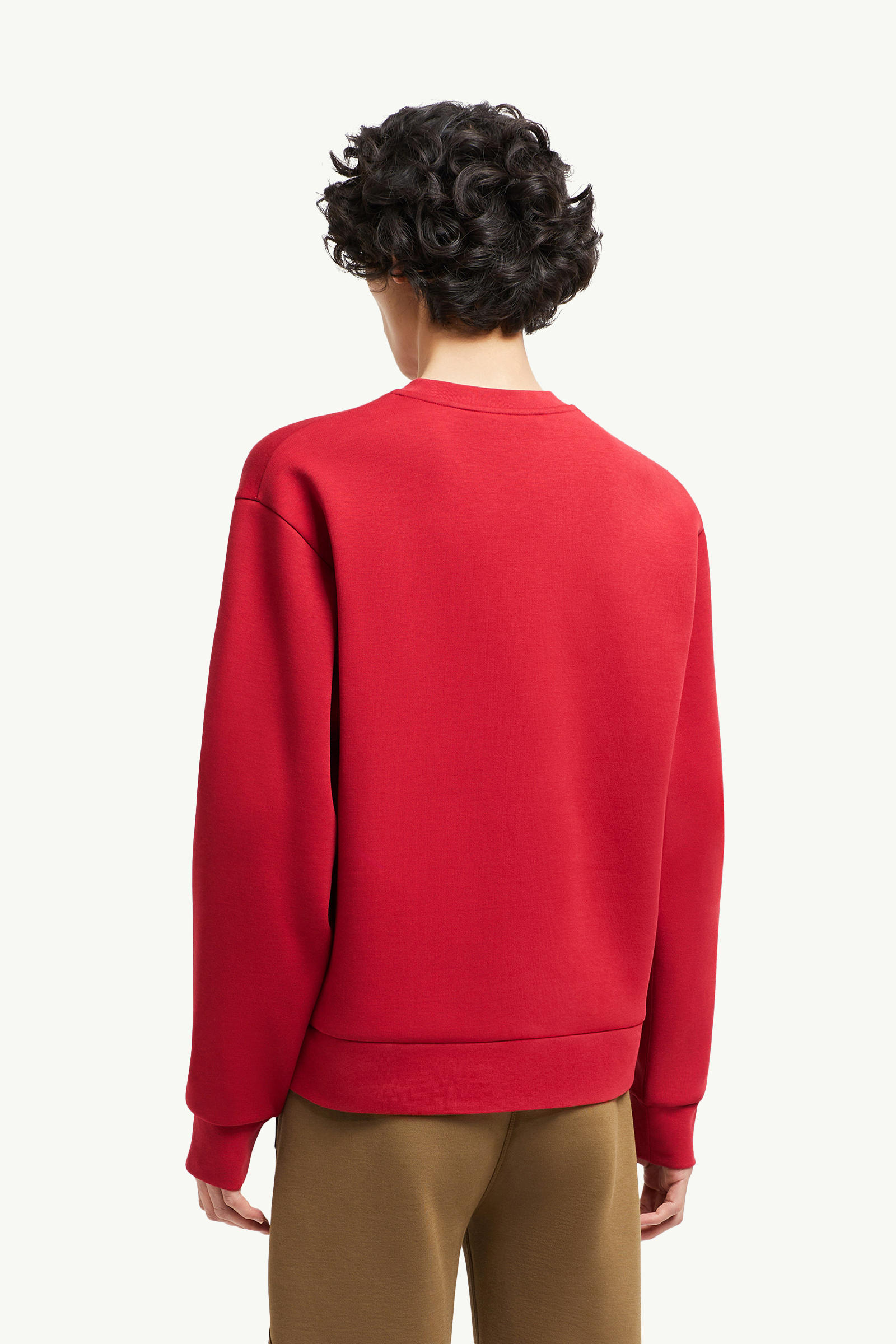 Year of the Snake Patch Neoprene Sweatshirt Men Red Moncler 4
