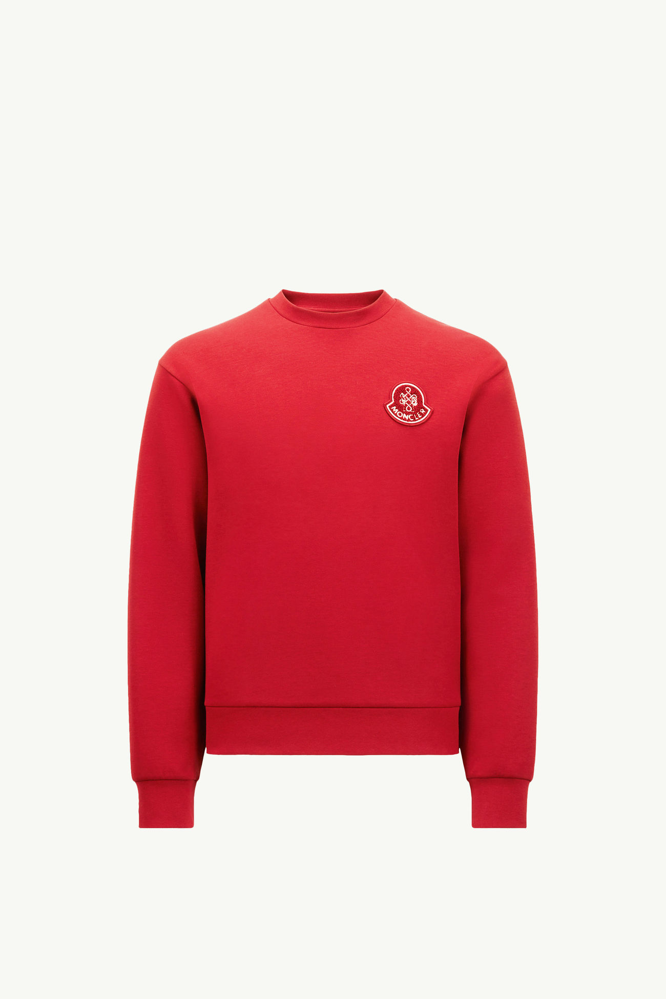 Year of the Snake Sweatshirt aus Neopren mit Aufnäher Herren Rot Moncler 2