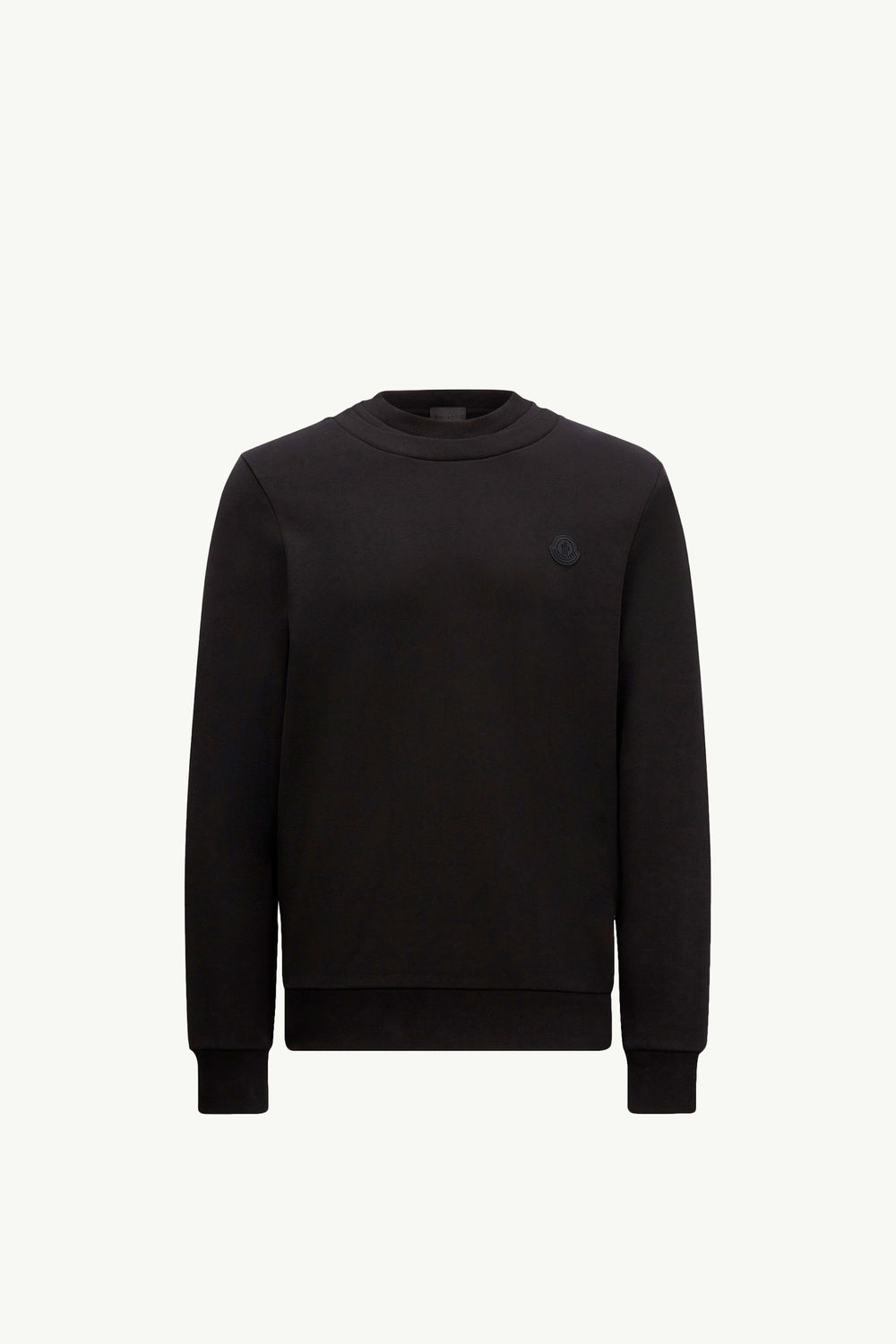 Double Collar Cotton Sweatshirt Men Black Moncler 2