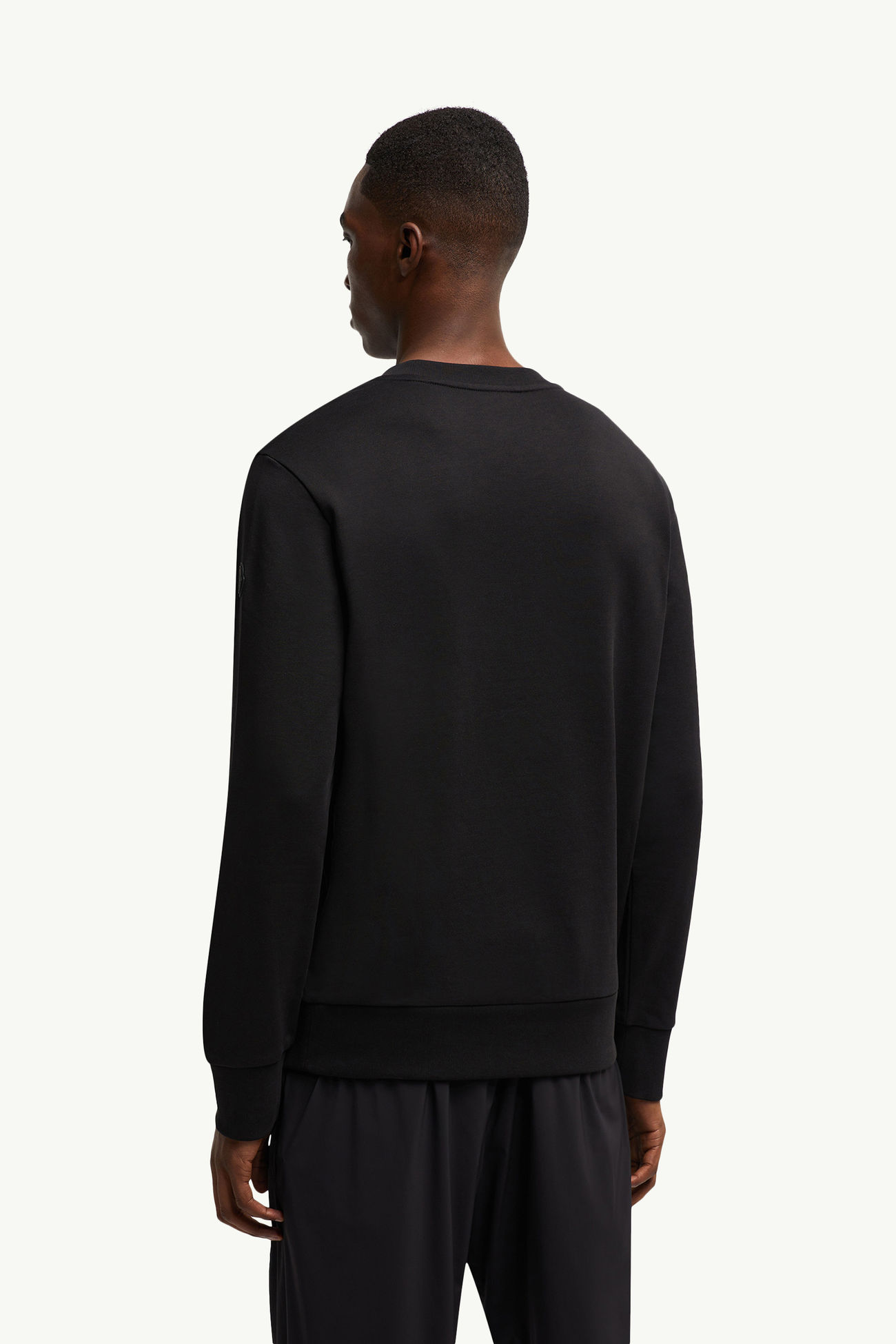 Felpa con logo sfumato Uomo Nero Moncler 4