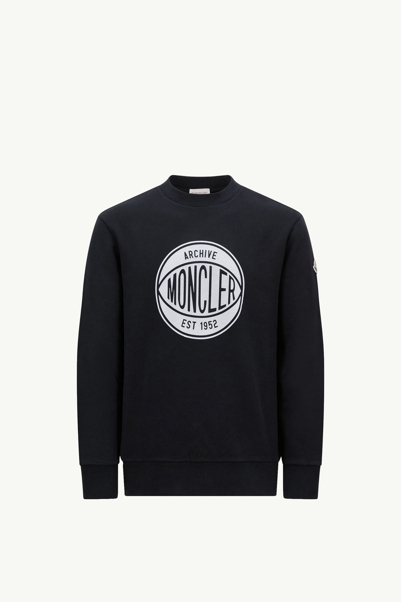 Felpa in cotone con logo basket Uomo Blu Navy Moncler 2