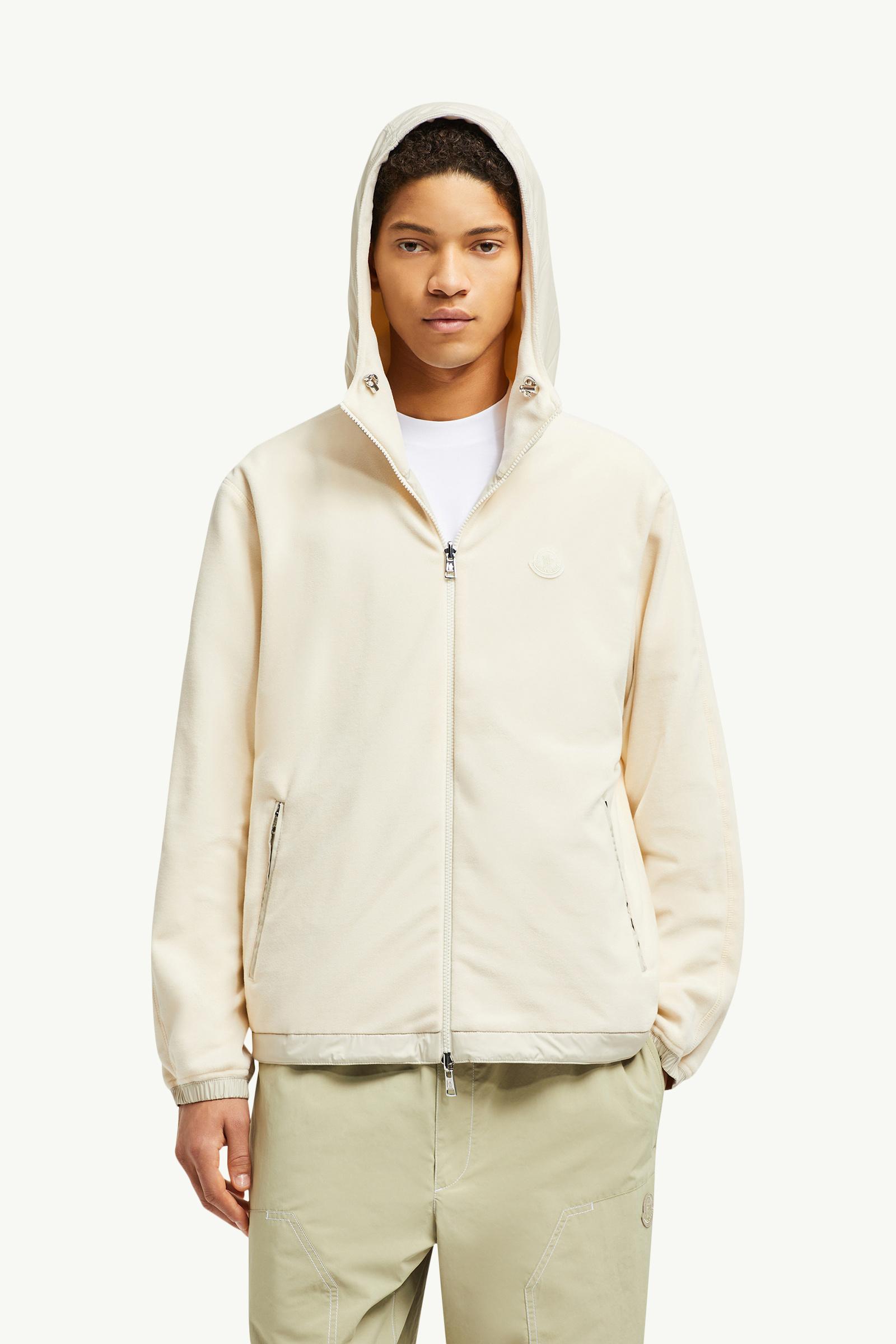 【MONCLER】REVERSIBLE FLEECE ZIP-UP HOODIE フーディ Light Beige Reversible Fleece Zip-Up Hoodie - Sweatshirts