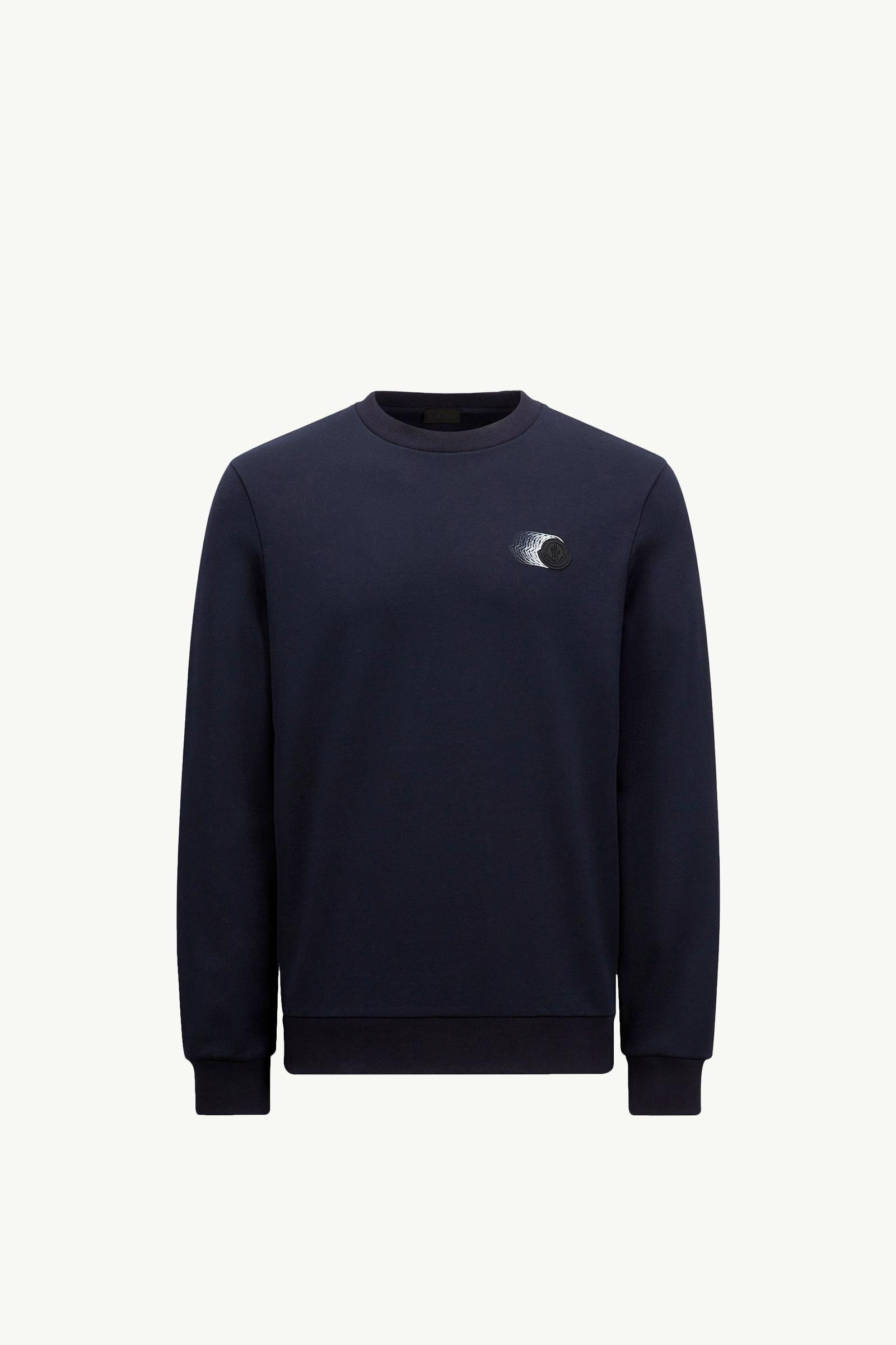 Faded Logo Motif Cotton Sweatshirt_findInBoutique_image