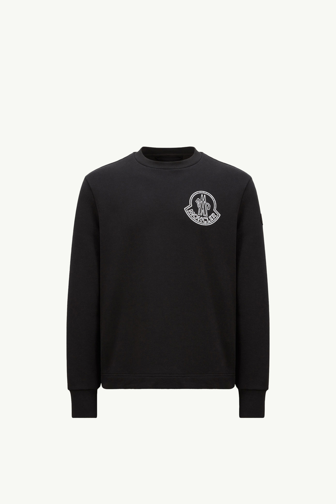 Sweatshirt aus Baumwolle mit Logo Herren Schwarz Moncler 2