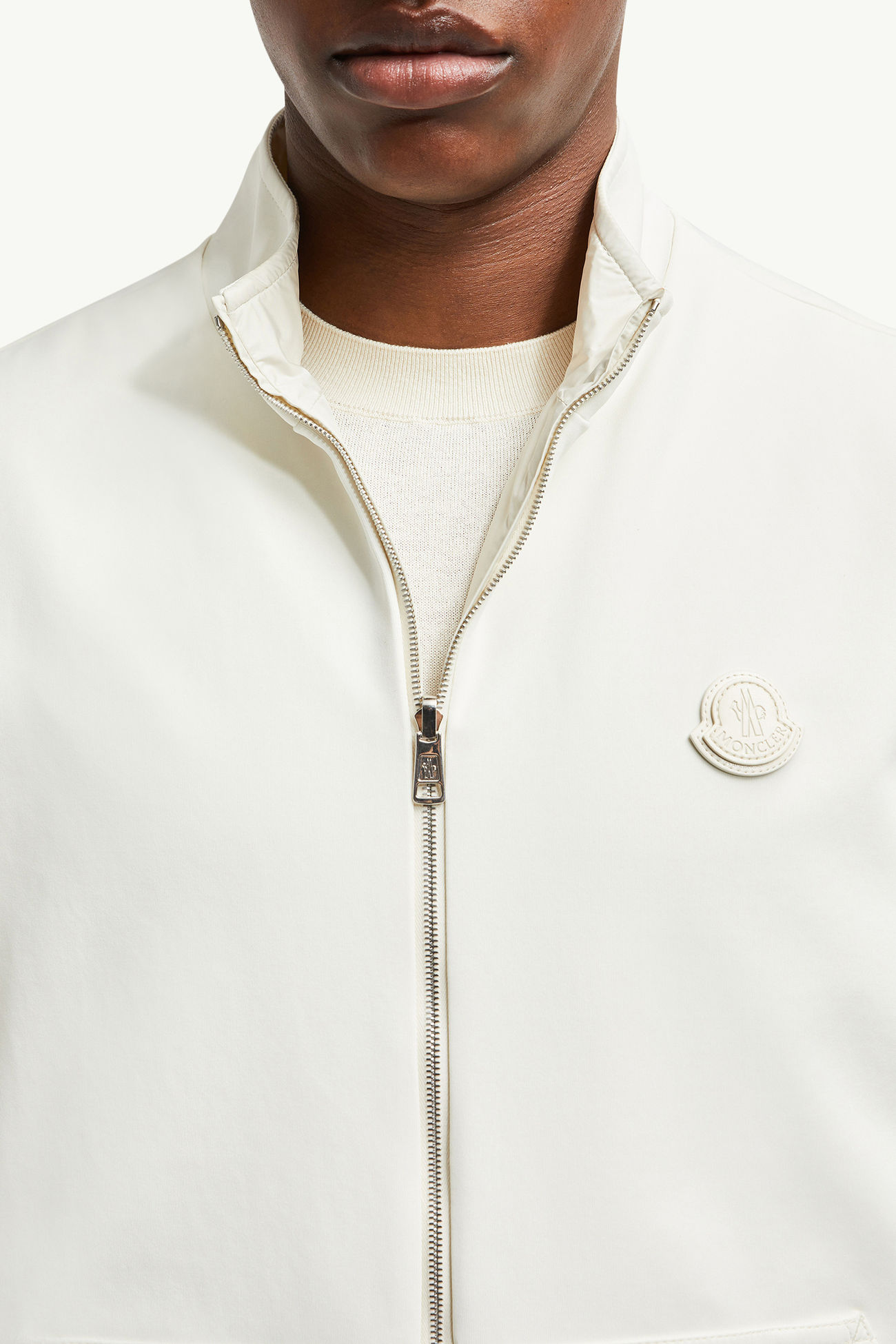 雙面夾層棉質背心 男士 白色 Moncler 5