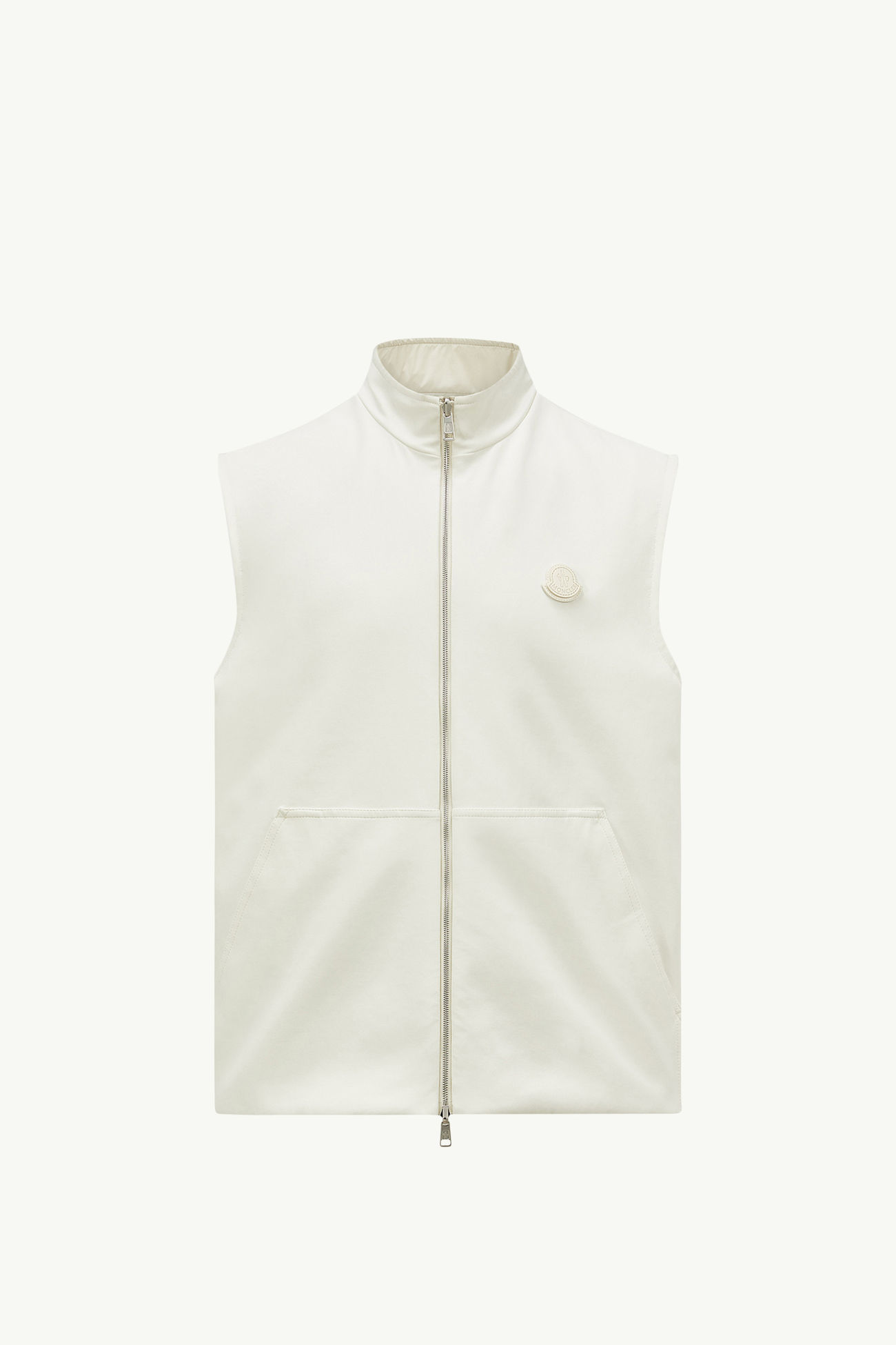 Reversible Padded Cotton Gilet Men White Moncler 2