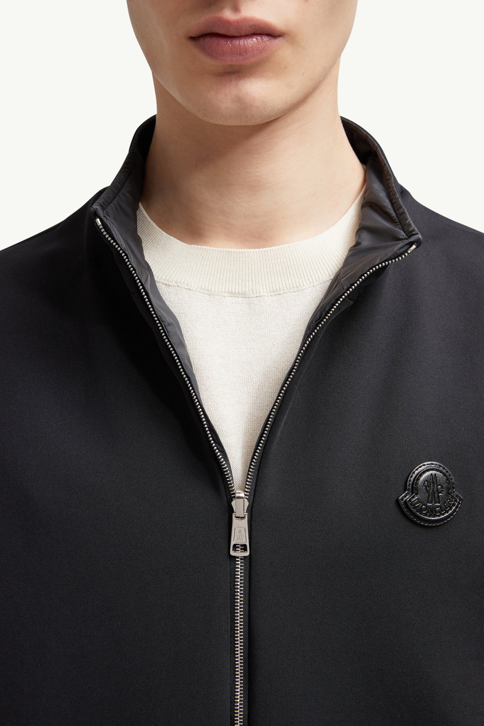 Wendbare wattierte Weste aus Baumwolle Herren Schwarz Moncler 6