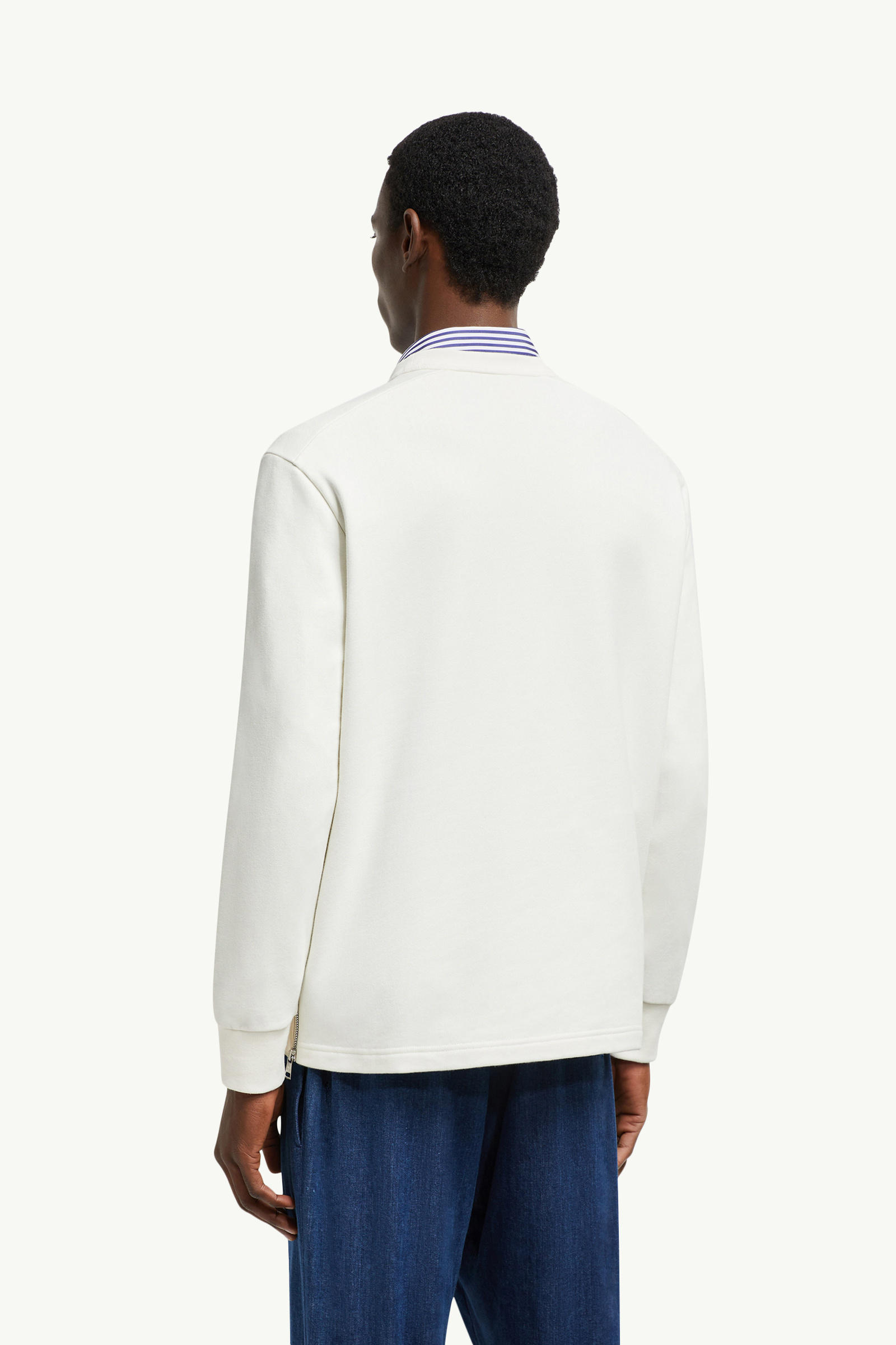 Cotton Sweatshirt with Pocket Men White Moncler 4