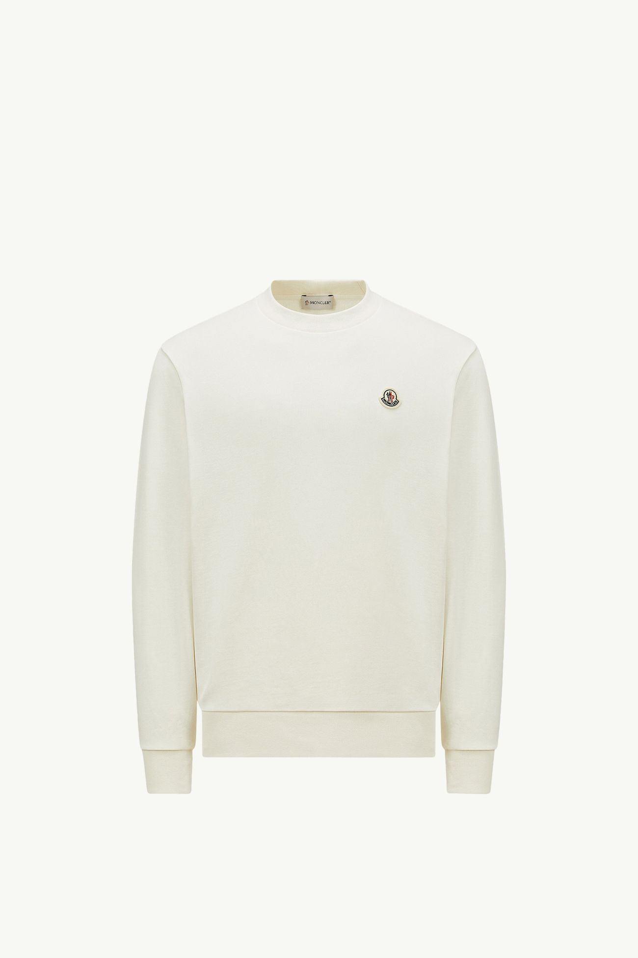 男士标识贴片棉质卫衣 男士 白色 Moncler 2