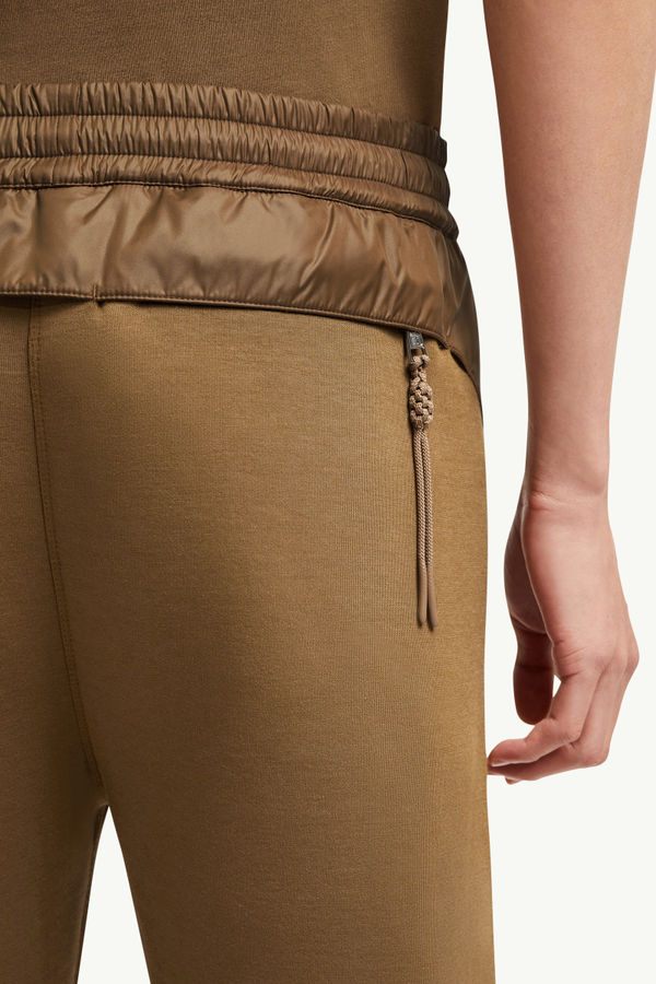 Year of the Snake Patch Neoprene Track Pants Men Light Brown Moncler 5