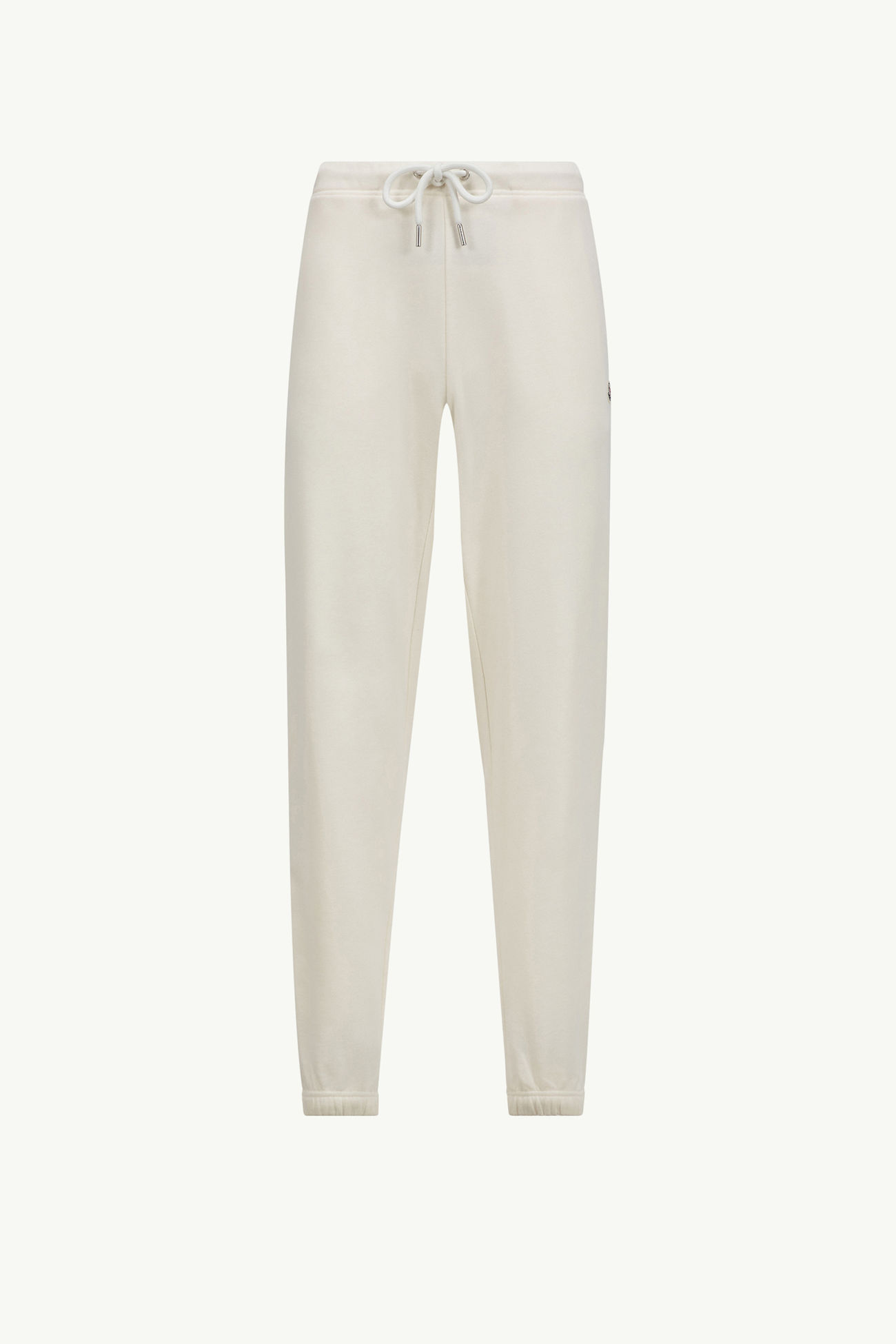 Pantalones deportivos de algodón con parche con logotipo Hombre Blanco Moncler 2