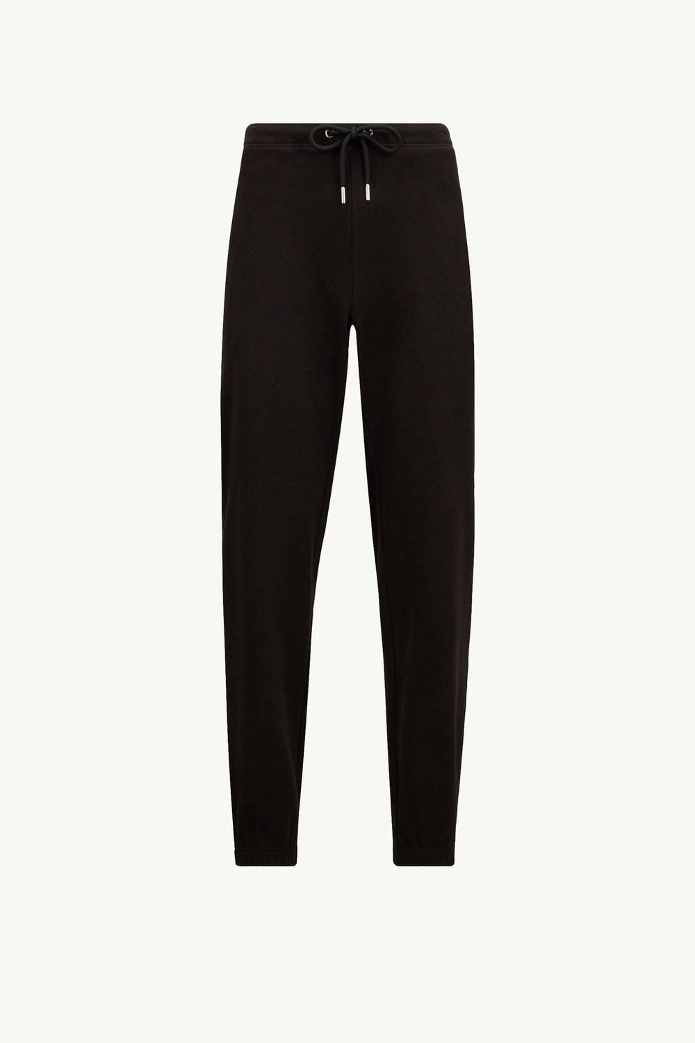 Logo Patch Cotton Track Pants Men Black Moncler 2