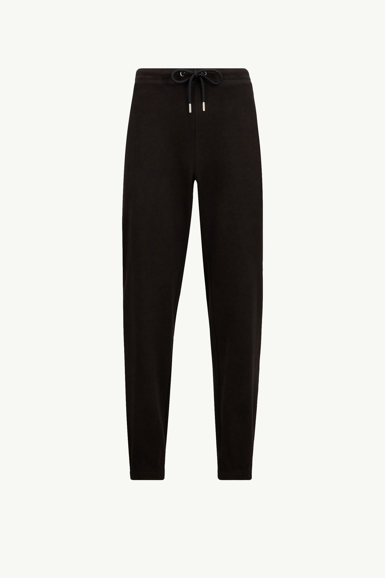 Logo Patch Cotton Track Pants Men Black Moncler 2