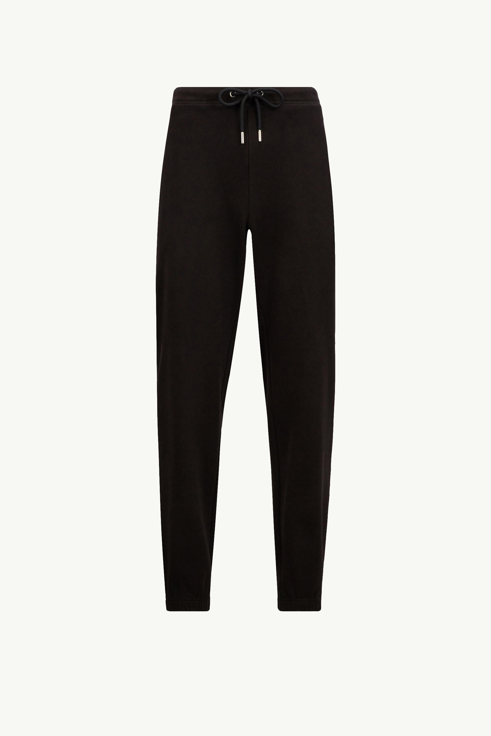 Logo Patch Cotton Track Pants Men Black Moncler 2