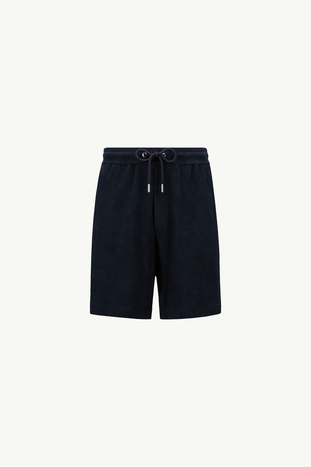 Cotton Terry Cloth Shorts Men Navy Blue Moncler 2