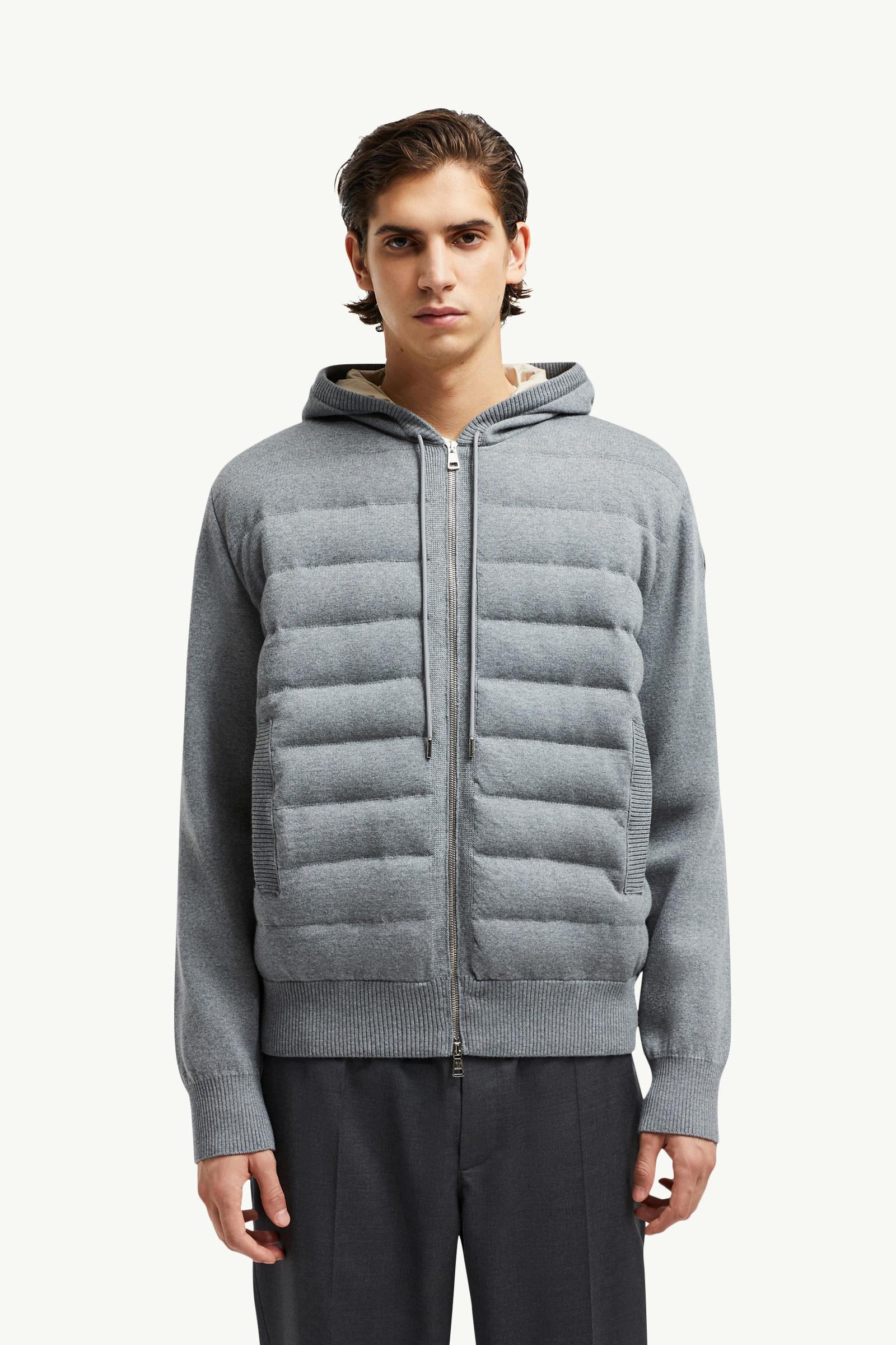 Moncler PADDED WOOL ZIP-UP HOODIE Down Jacket ★関税込★ Moncler Padded Wool Zip-Up Hoodie | Saks Fifth Avenue