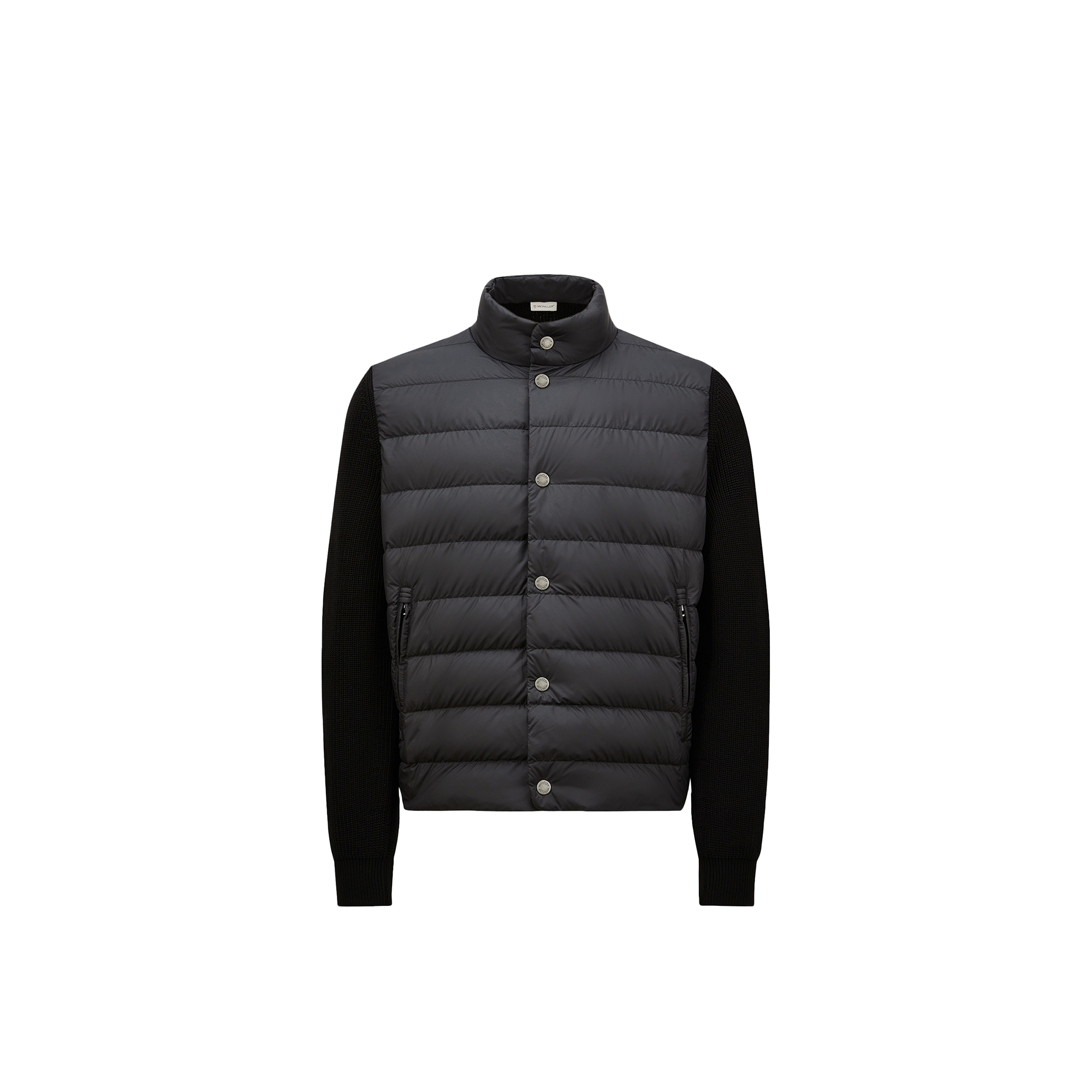 Moncler   Padded Cotton Zip-Up Cardigan for Men in Black, Size: L