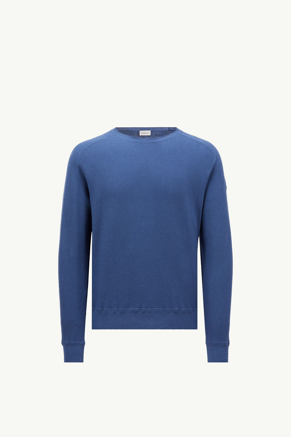Cotton & Cashmere Sweater Men Cobalt Blue Moncler 2