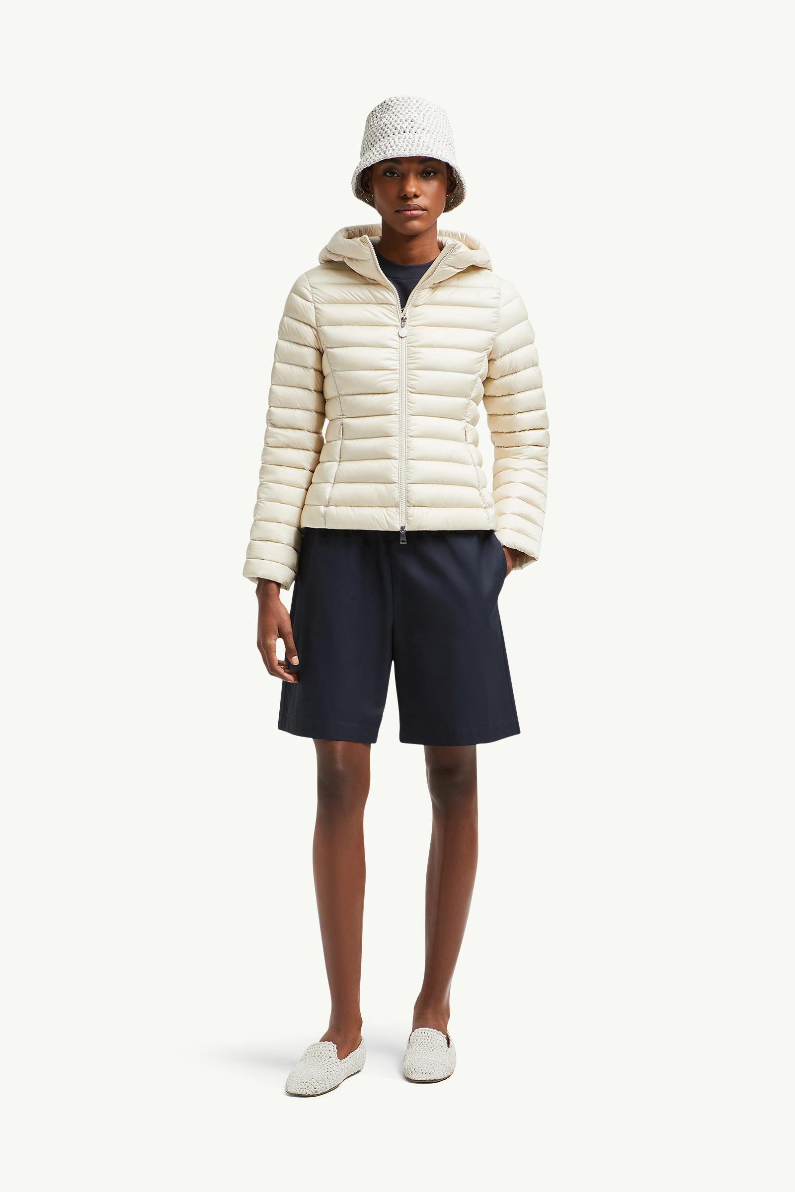 MONCLER フード付きダウンジャケット アイボリーMONCLER 】アイボリー