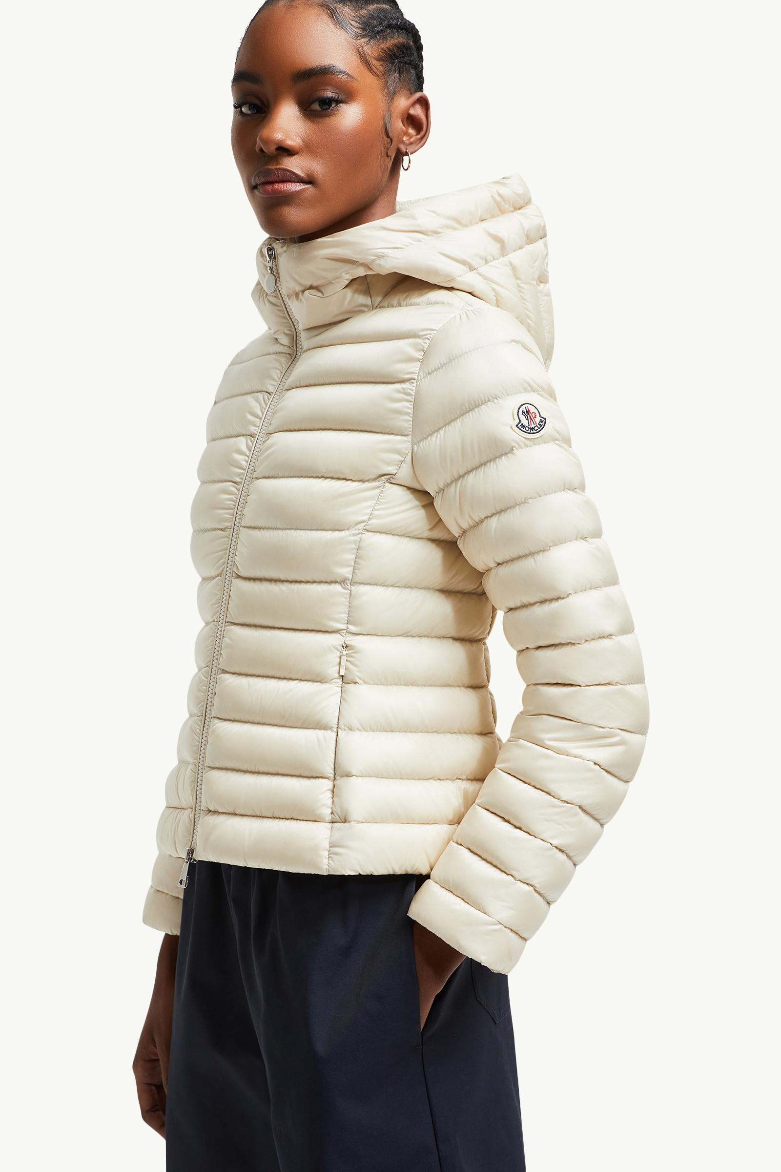 Ige Hooded Short Down Jacket Women White Ivory Moncler 1