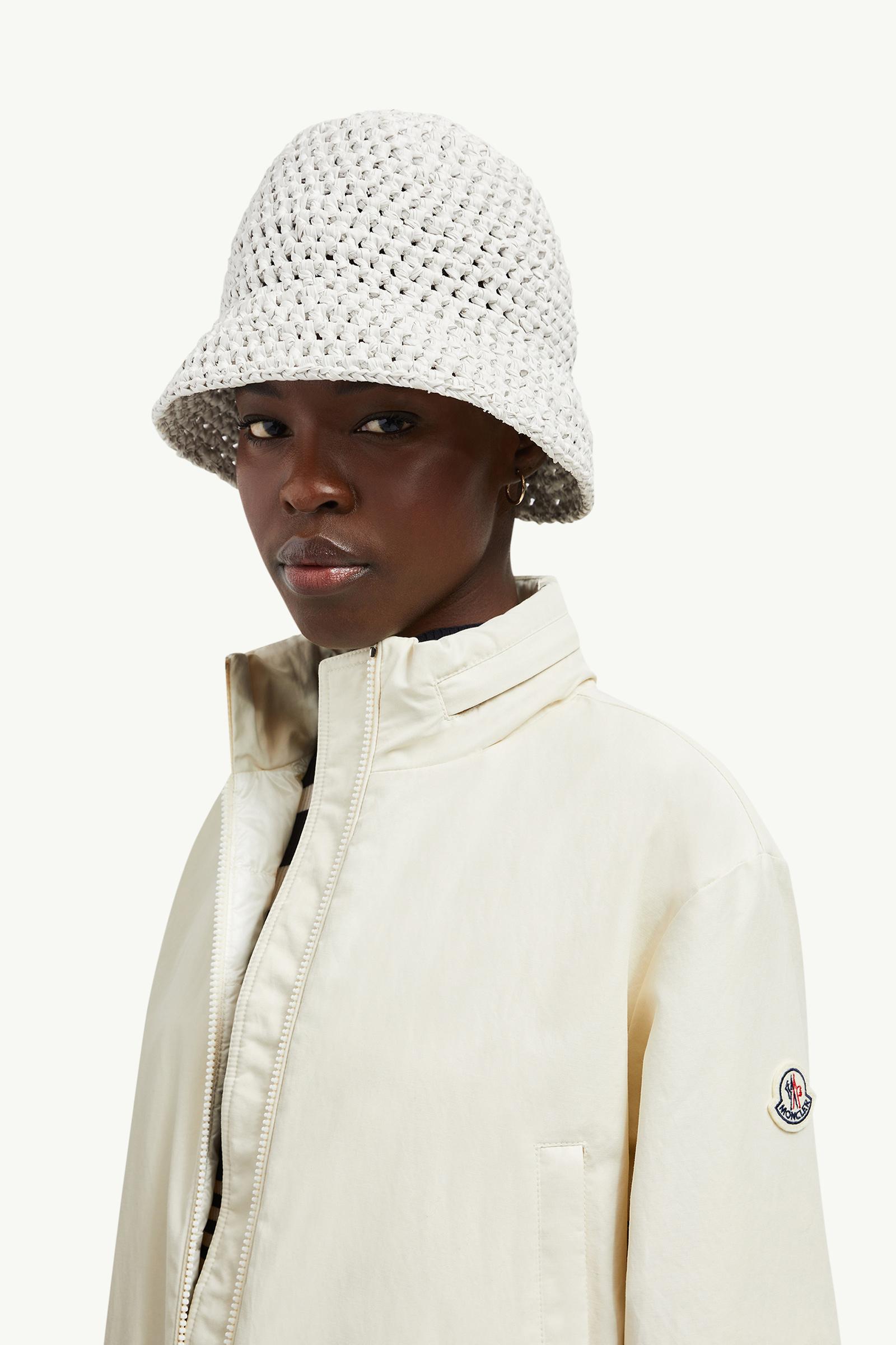 Plumífero corto de sarga con capucha Janze Mujer Blanco Moncler 1
