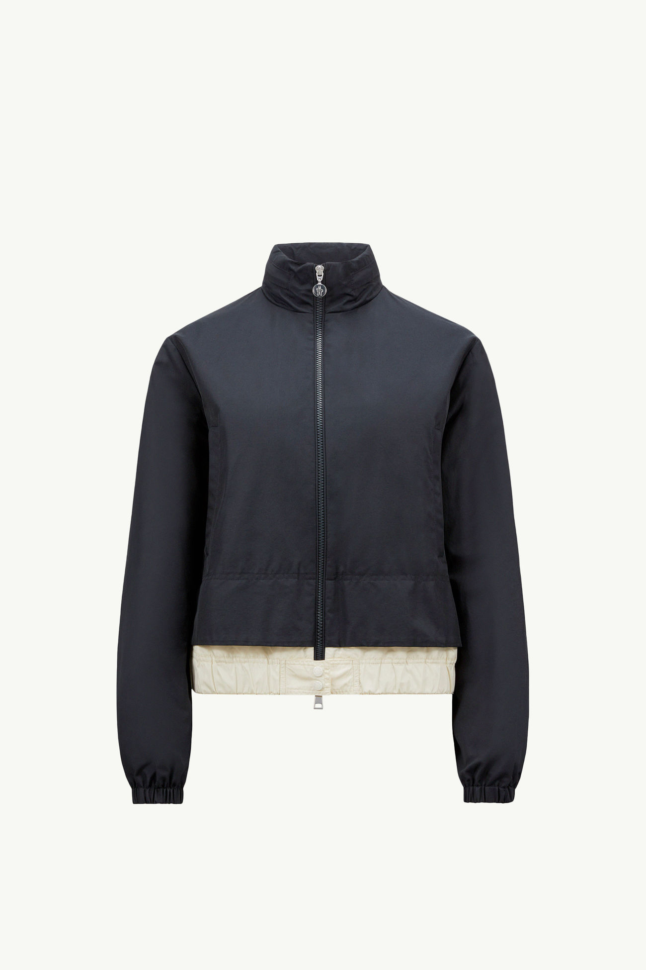 Piumino corto Janze in twill con cappuccio Donna Blu Navy Moncler 2