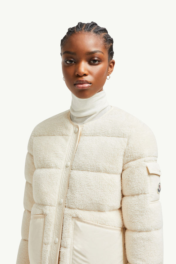 Floyrac女士泰迪绒短款羽绒夹克外套 女士 白色 Moncler 1