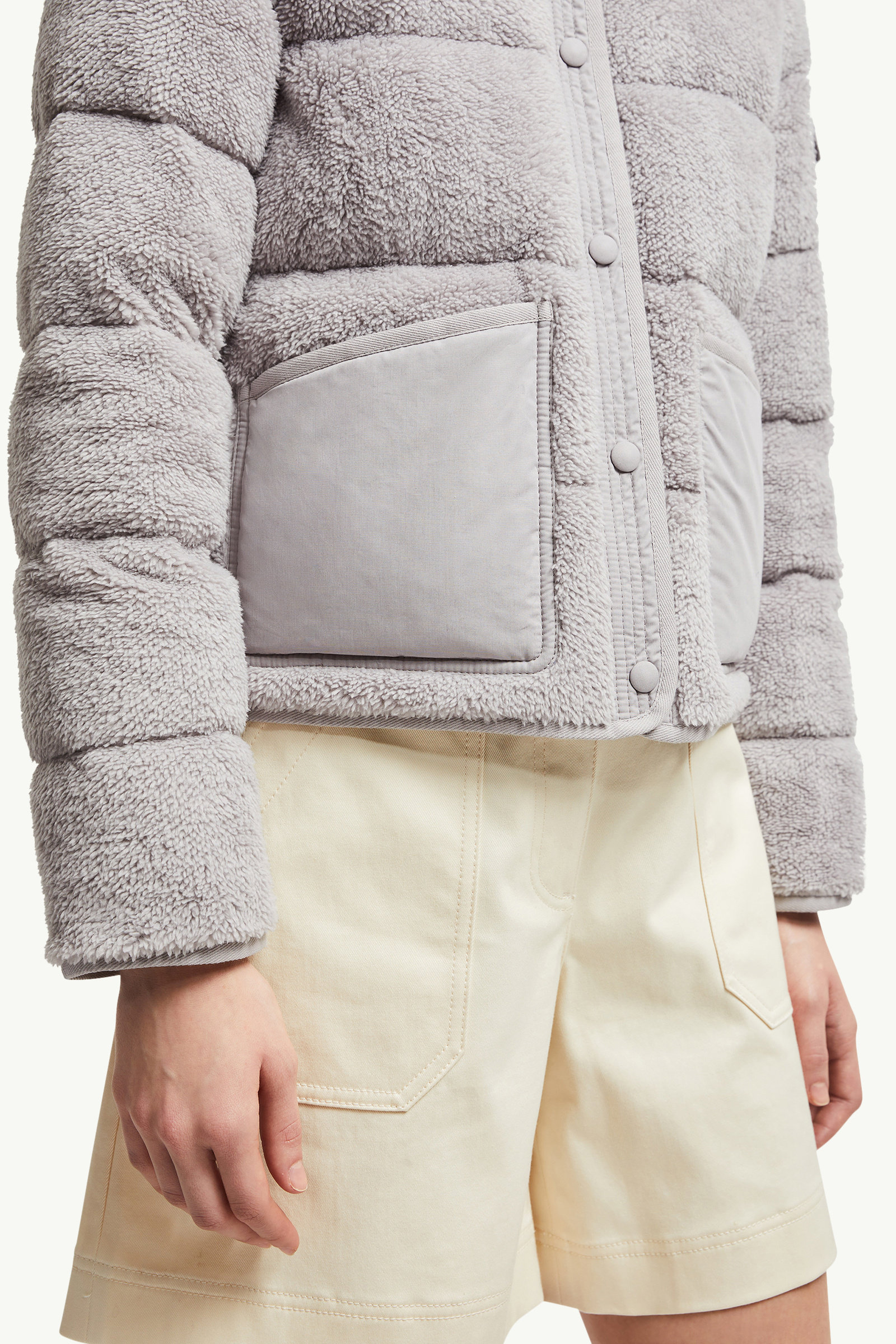Floyrac女士泰迪绒短款羽绒夹克外套 女士 灰色 Moncler 6