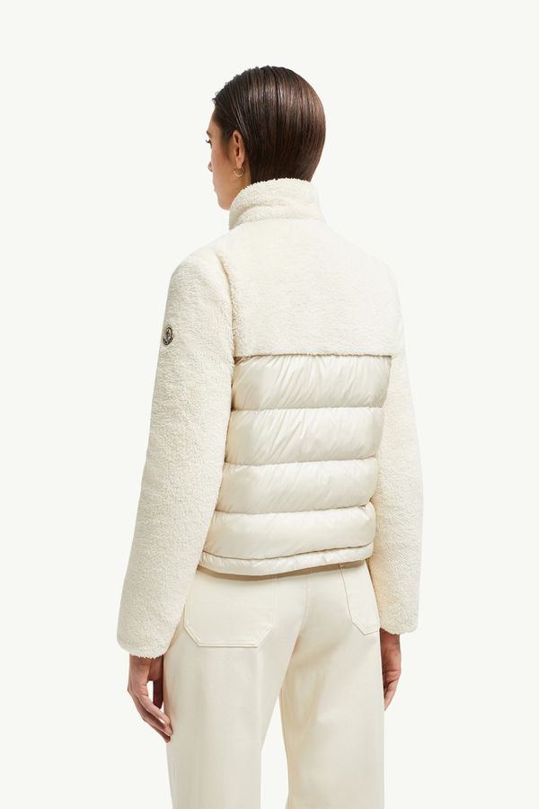 Polignac Teddy Short Down Jacket Women White Moncler 4