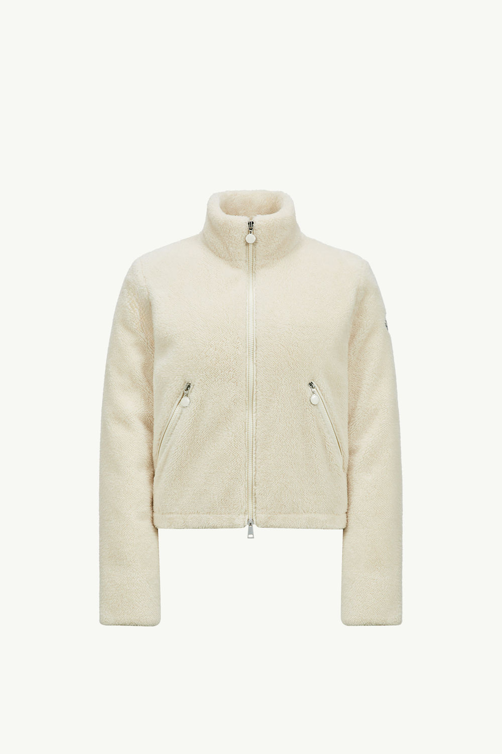 Polignac Teddy Short Down Jacket Women White Moncler 2