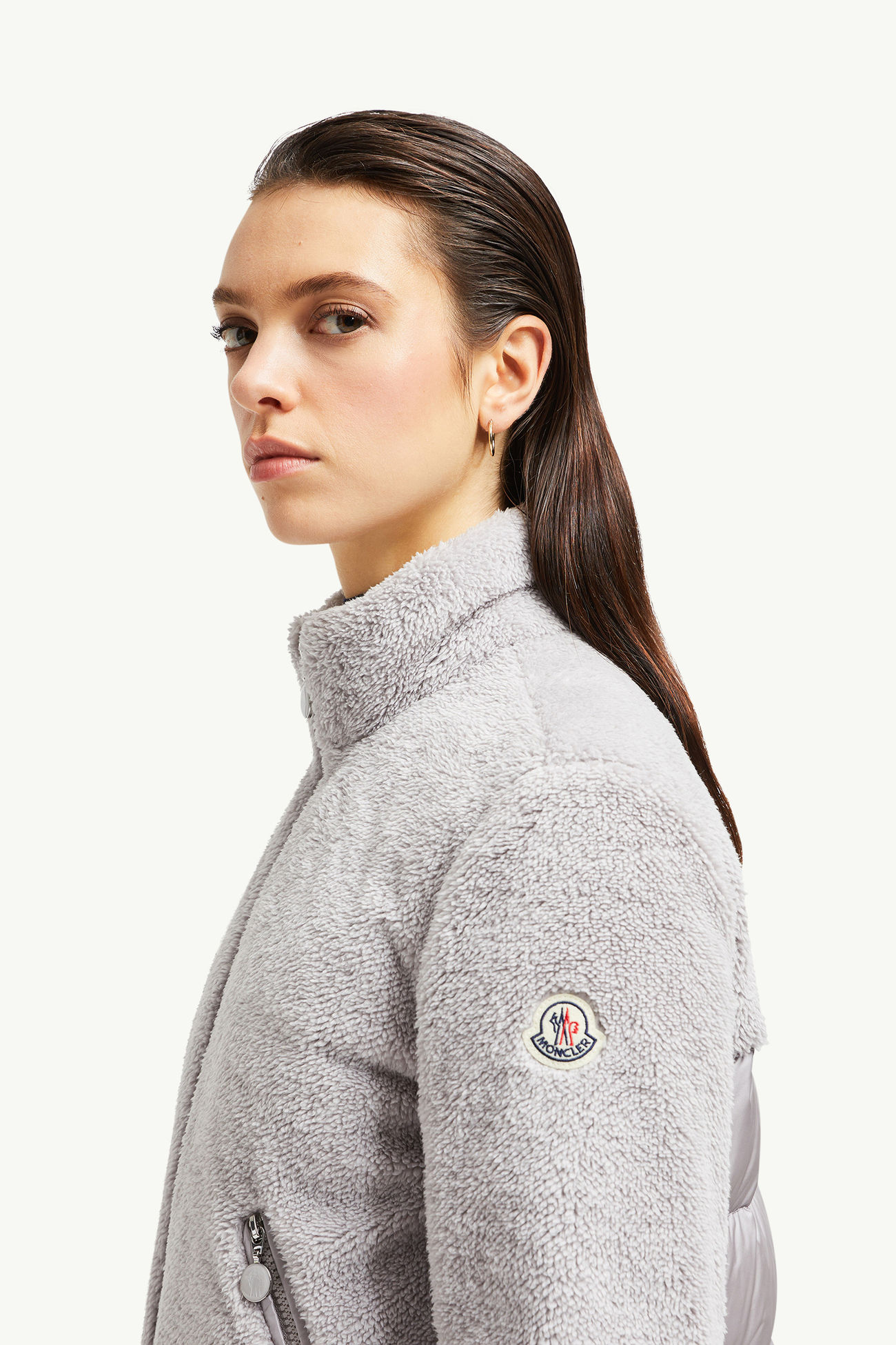 Polignacショートダウンジャケット レディース グレー Moncler 1