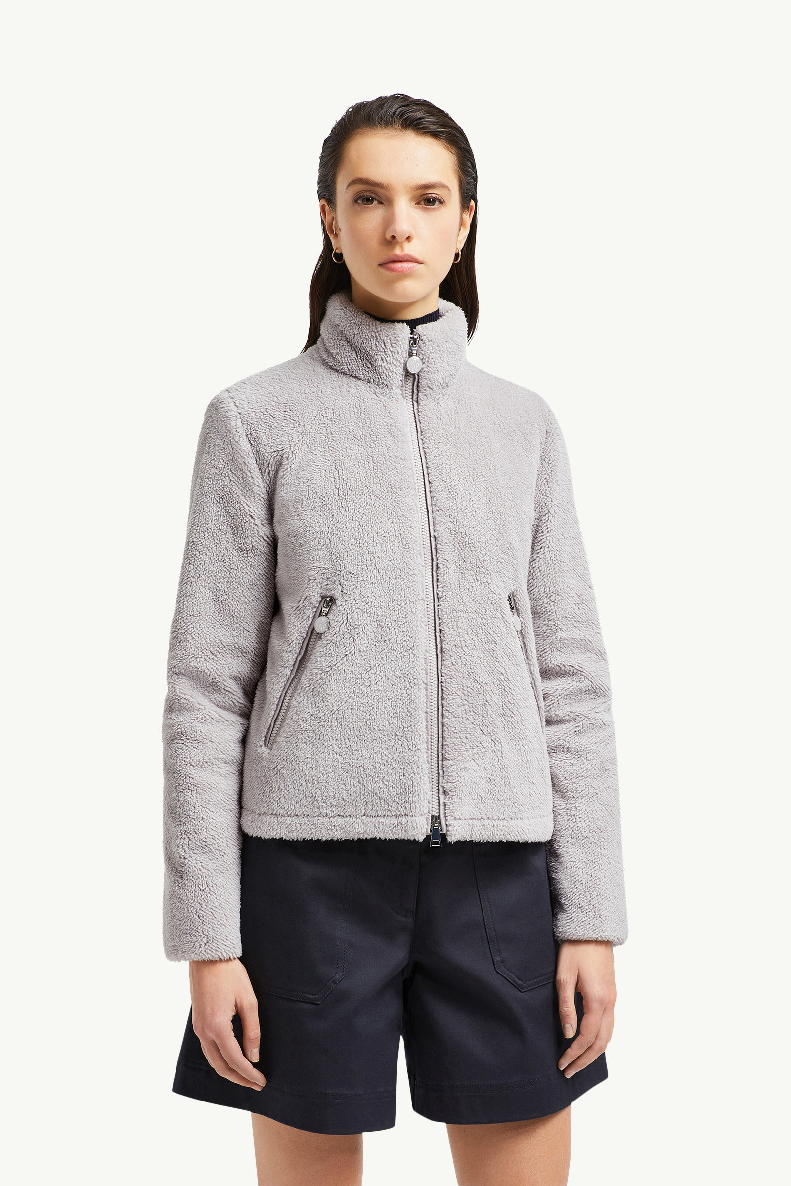 Polignac泰迪布短身羽絨外套 女士 灰色 Moncler 3