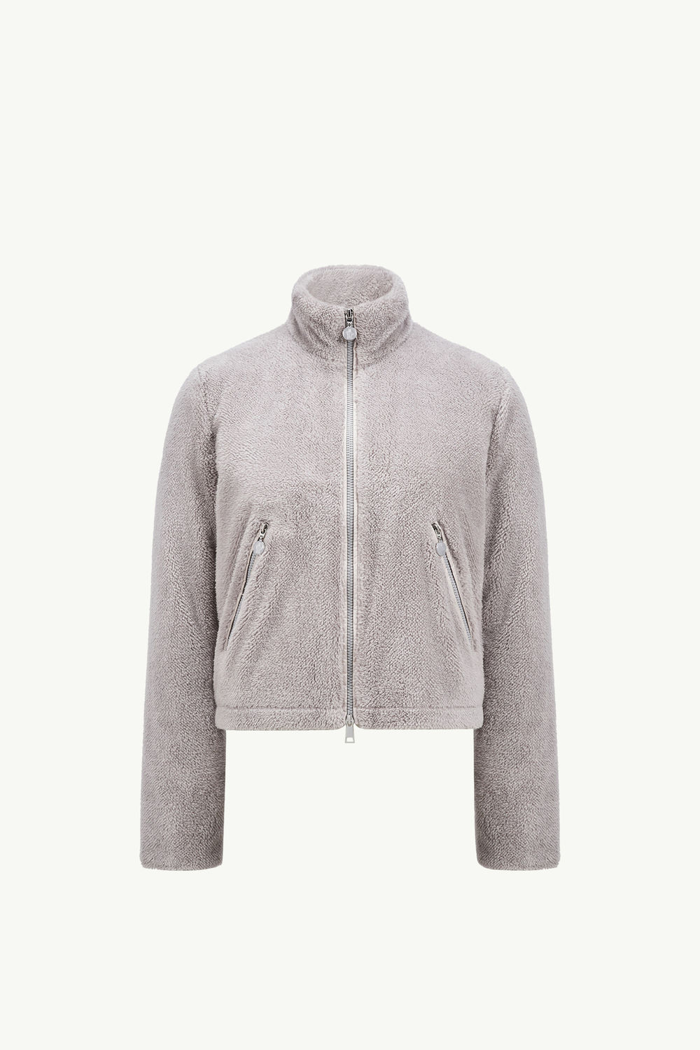Polignac Teddy Short Down Jacket Women Gray Moncler 2