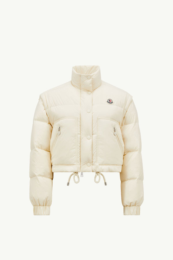 Selle 2-in-1 Short Down Jacket Women White Moncler 2