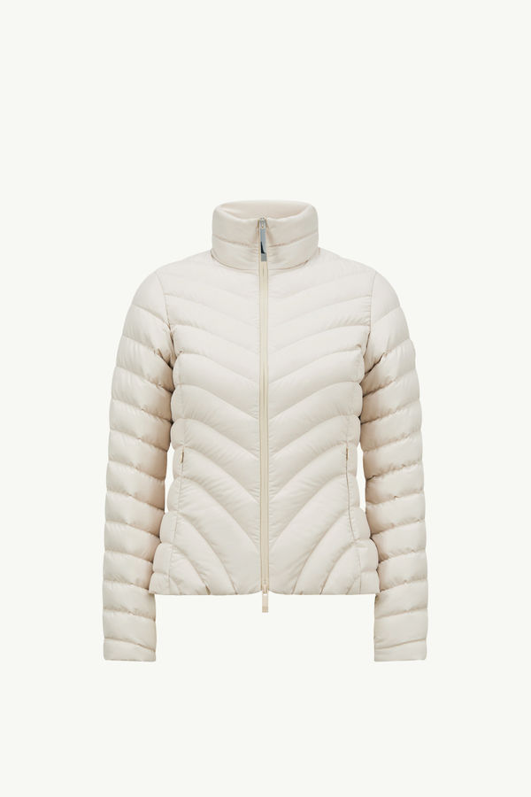 Doudoune courte à matelassage diagonal Grange Femmes Beige Sable Moncler 2