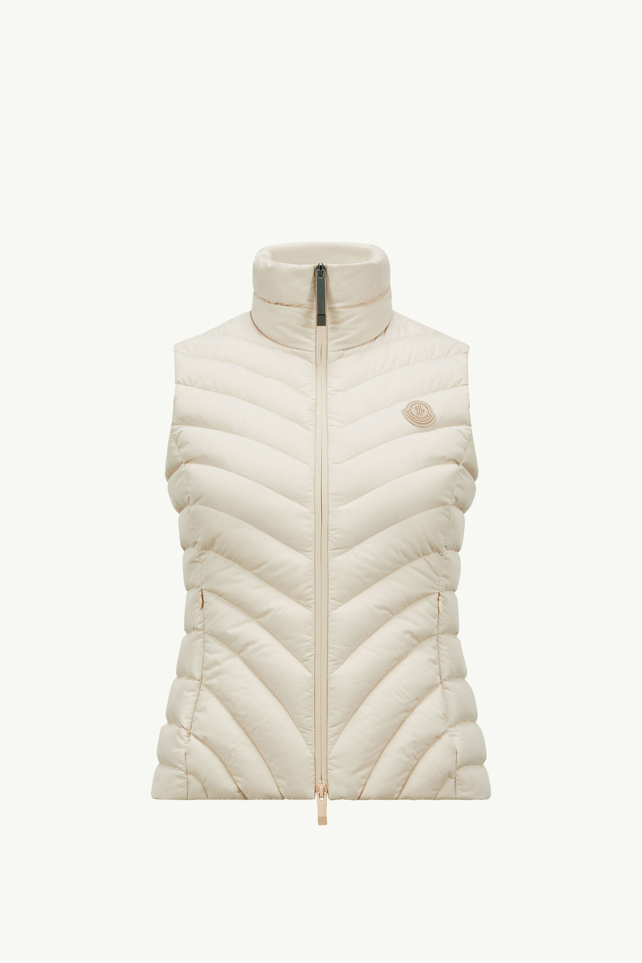 Doudoune sans manches à matelassage diagonal Granes Femmes Beige Sable Moncler 2