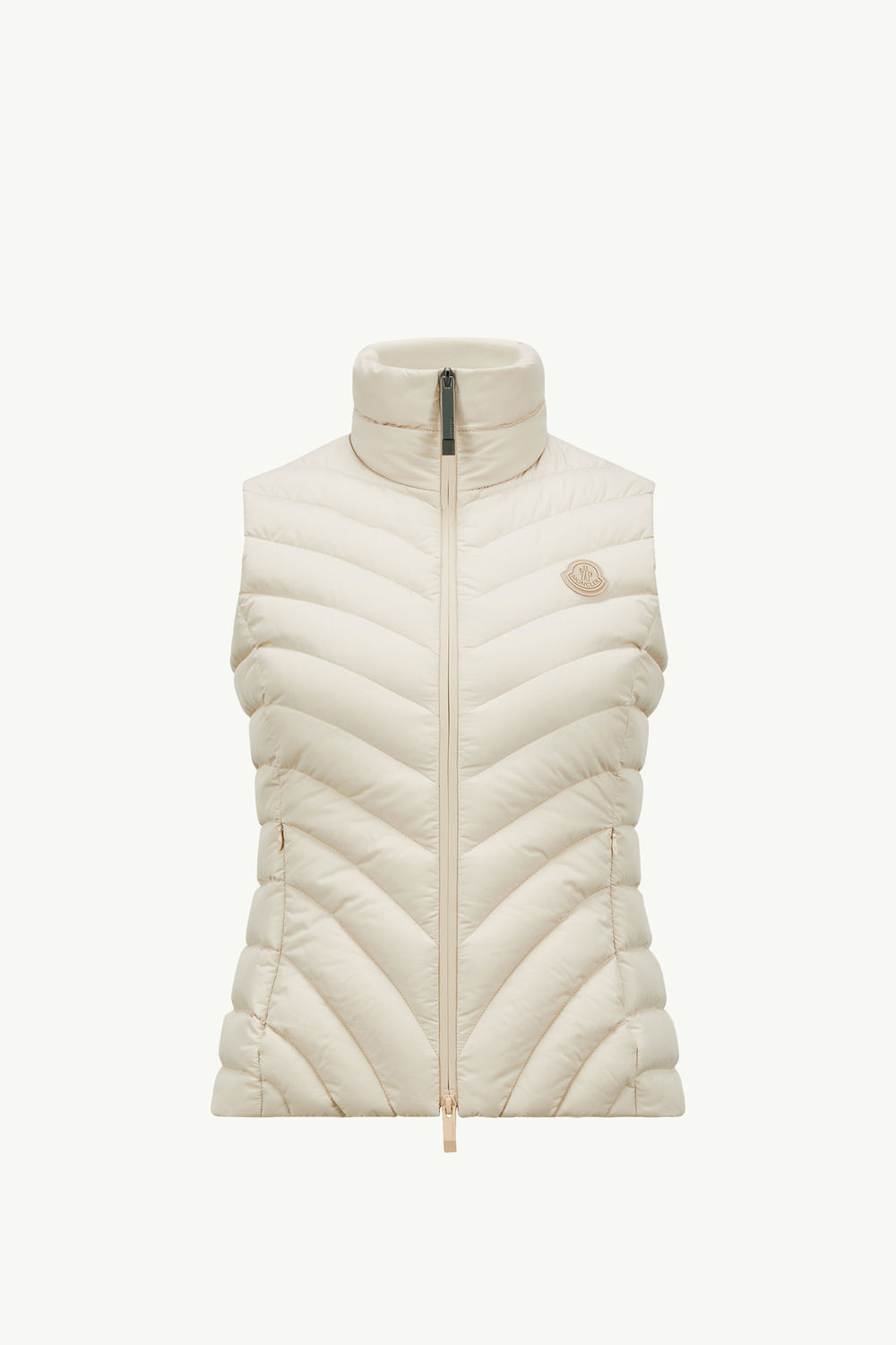 Granes Diagonal-Quilted Down Vest Women Sand Beige Moncler 2