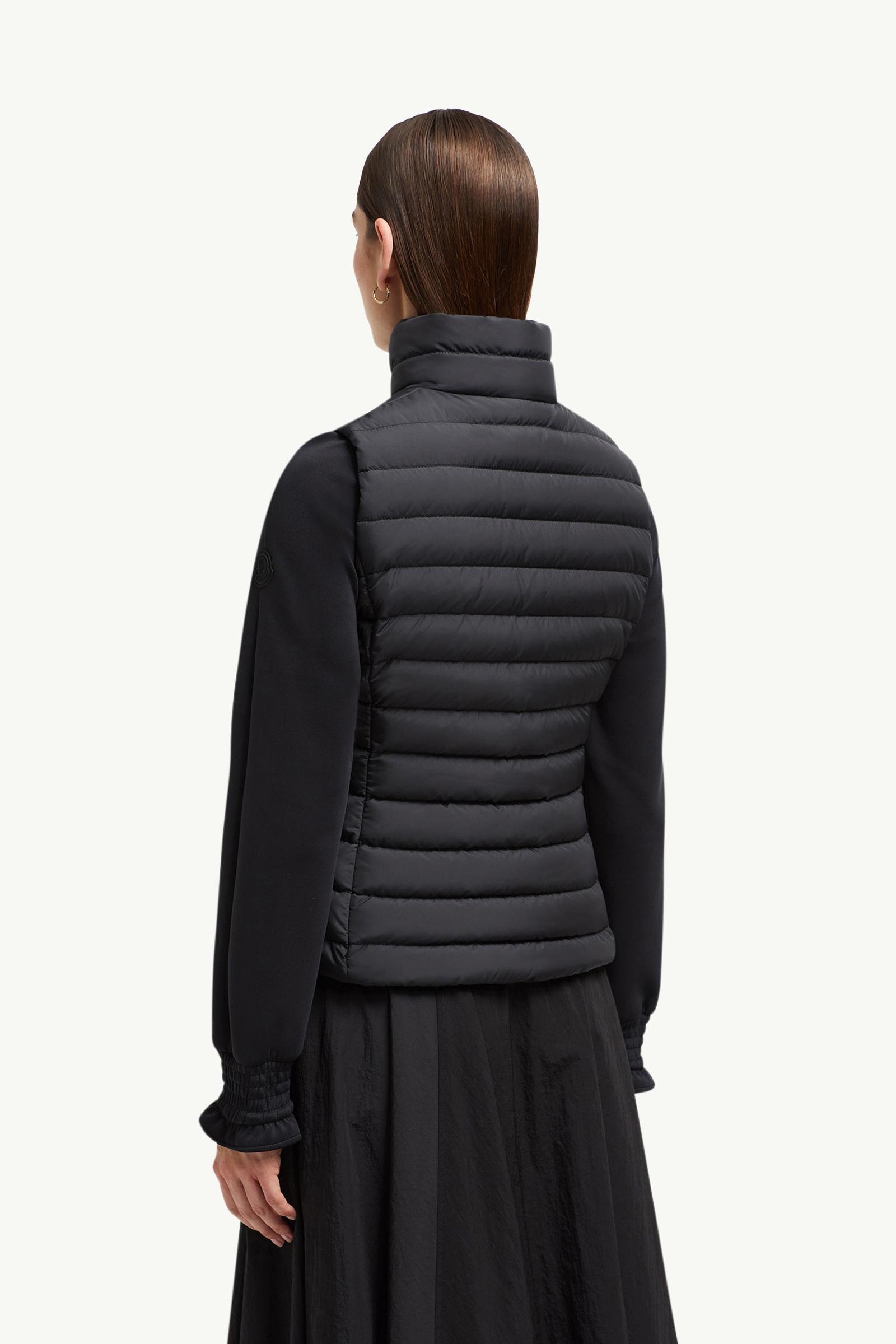 Black Granes Diagonal-Quilted Down Vest - Vests for Women