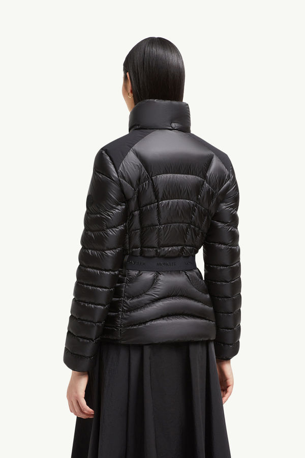 Doudoune courte à capuche et matelassage géométrique Gramont Femmes Noir Moncler 4