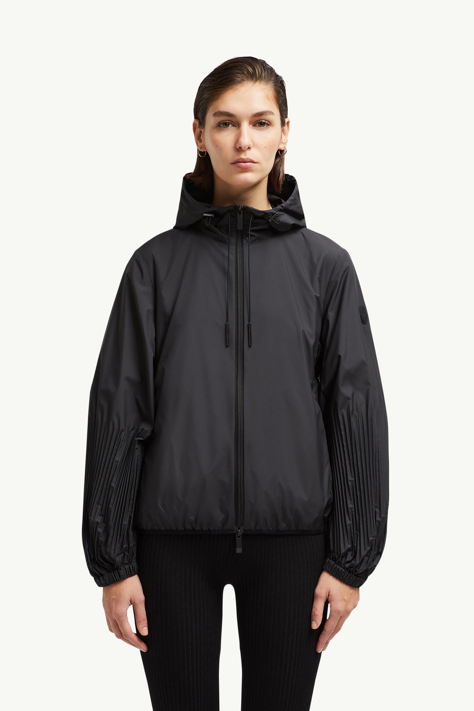 Panat Hooded Windbreaker Women Black Moncler 3