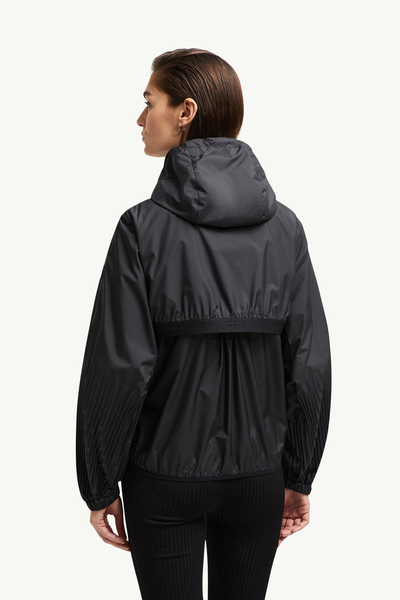 Panat Hooded Windbreaker Women Black Moncler 4
