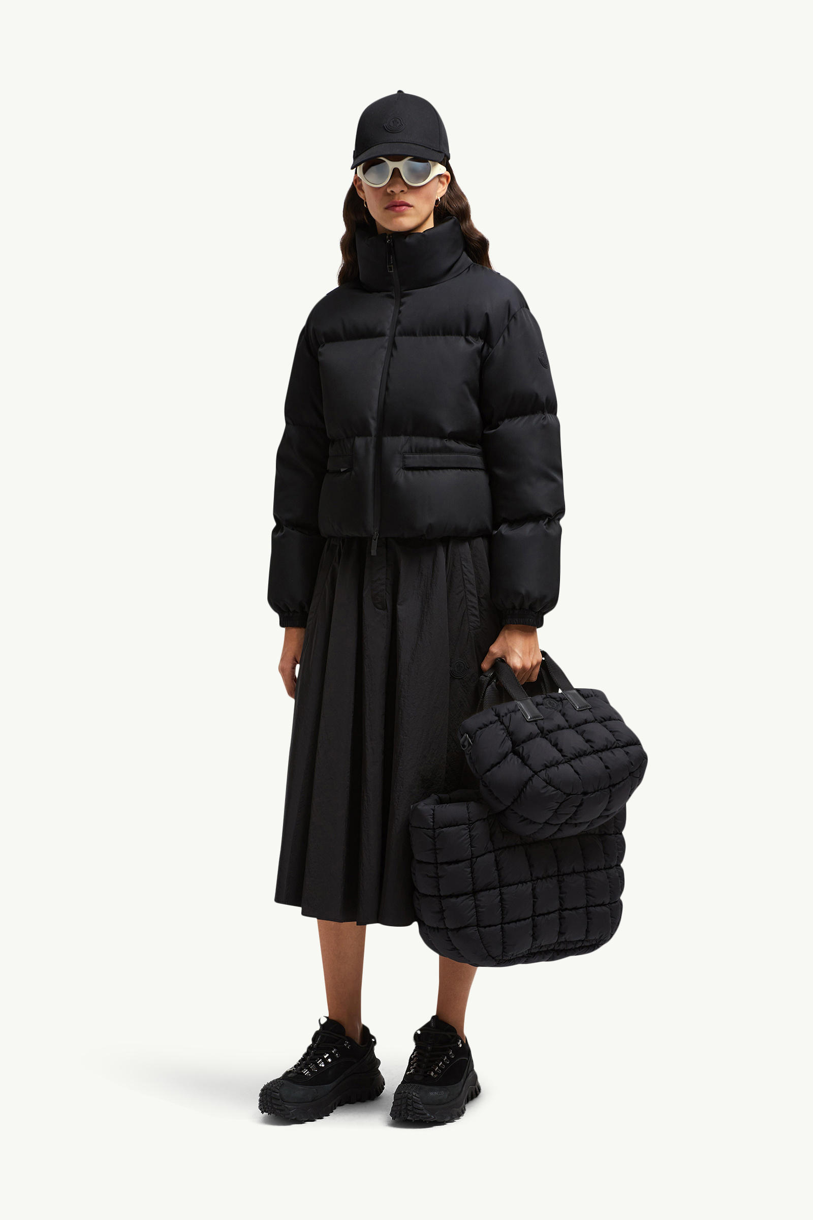 Vissec kurze Daunenjacke Damen Schwarz Moncler 0