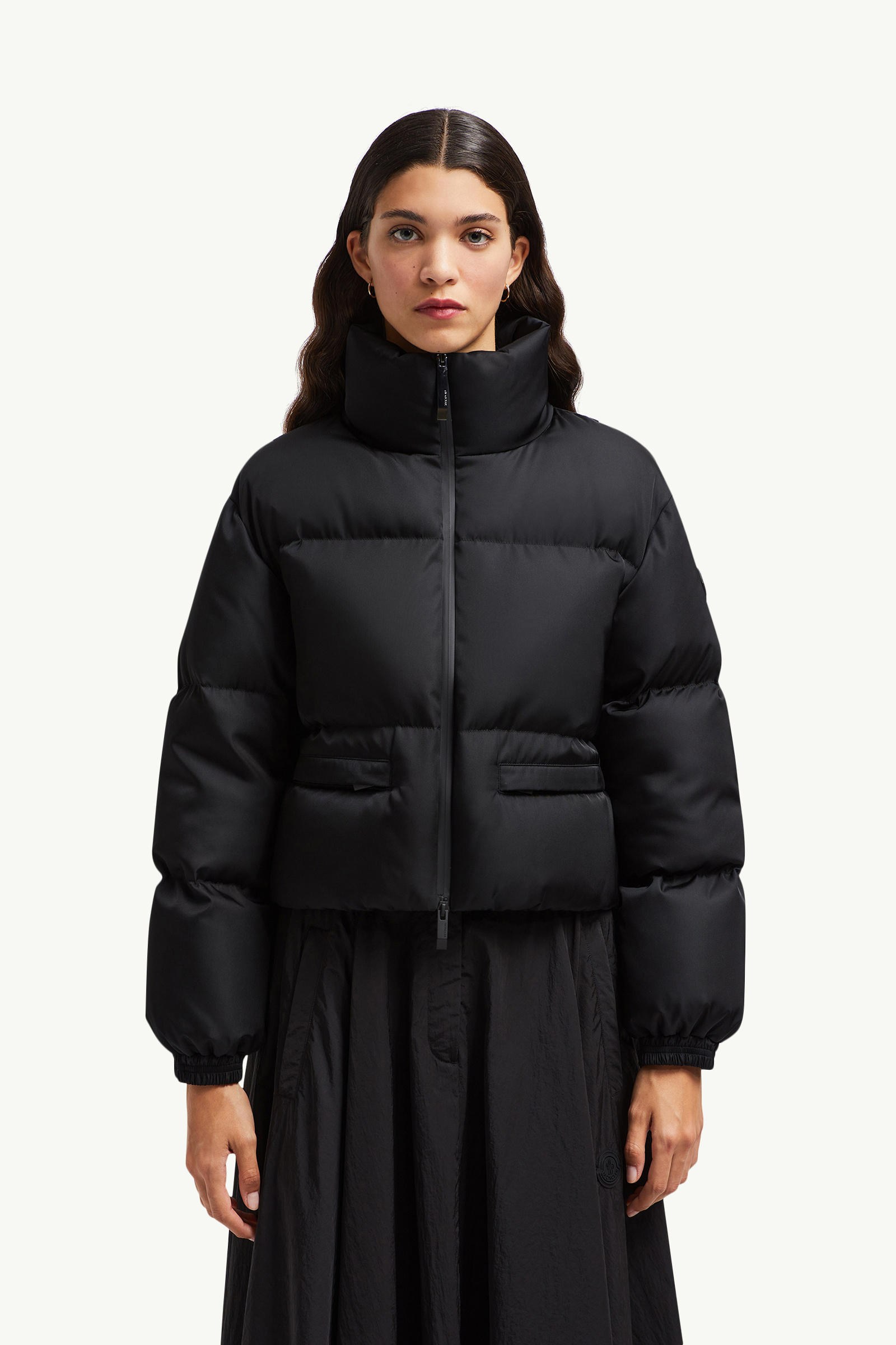 Vissec kurze Daunenjacke Damen Schwarz Moncler 3