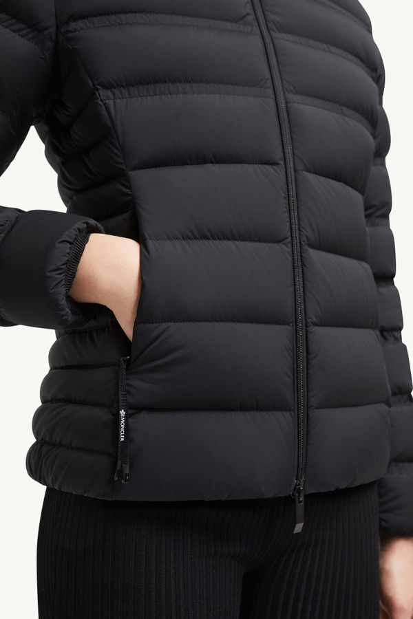 Alete Hooded Short Down Jacket Women Black Moncler 5