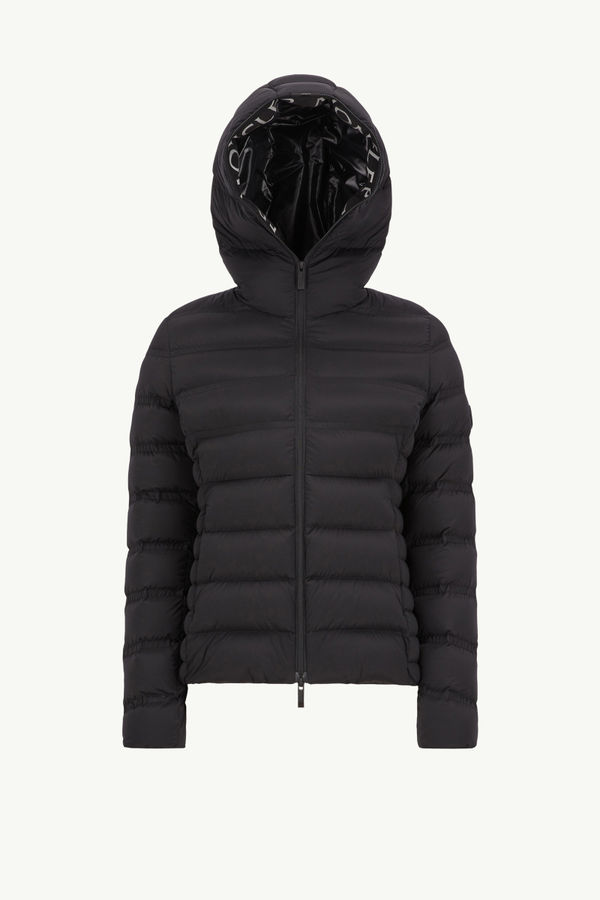 Alete Hooded Short Down Jacket Women Black Moncler 2
