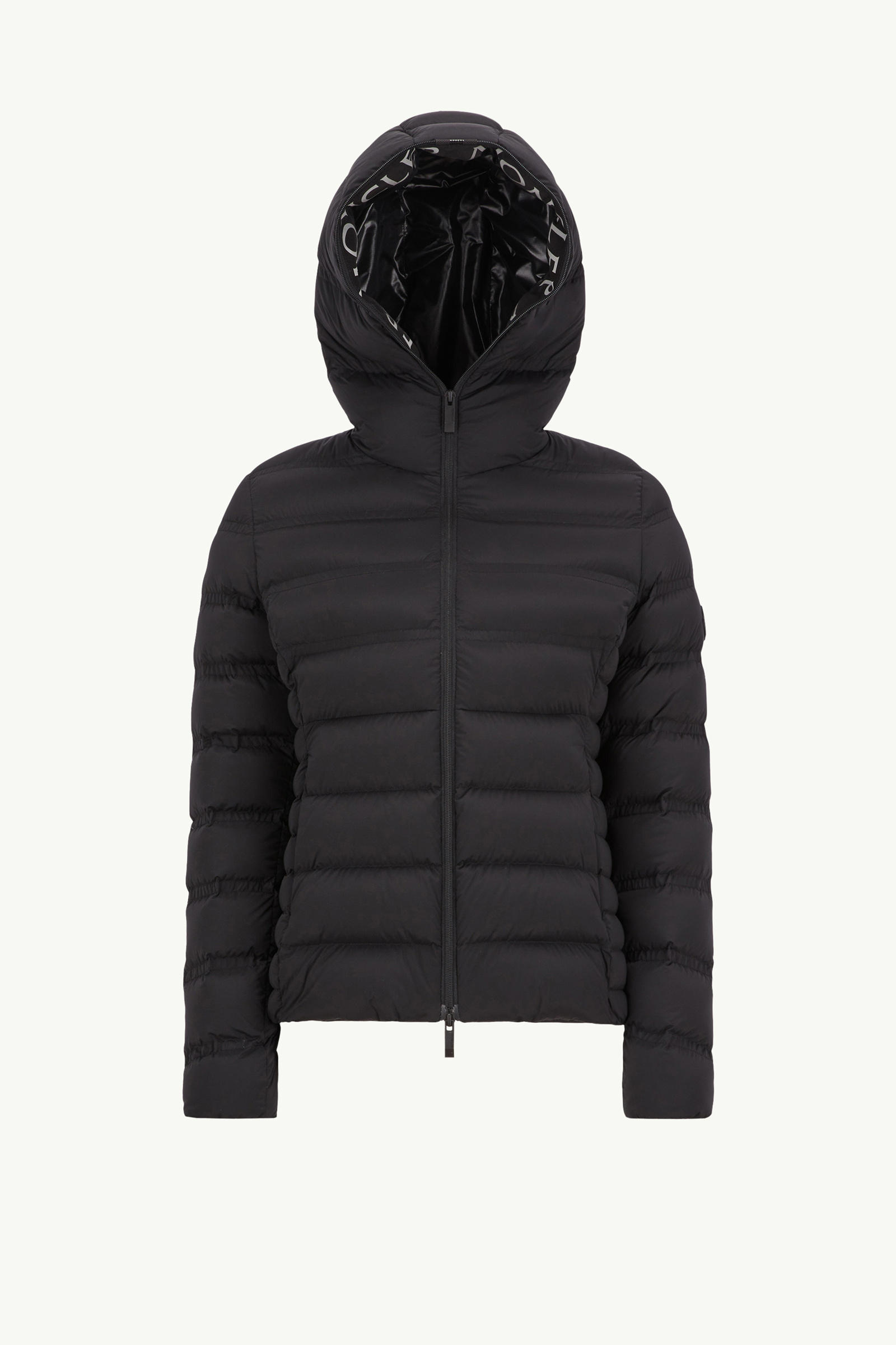 Alete Hooded Short Down Jacket Women Black Moncler 2