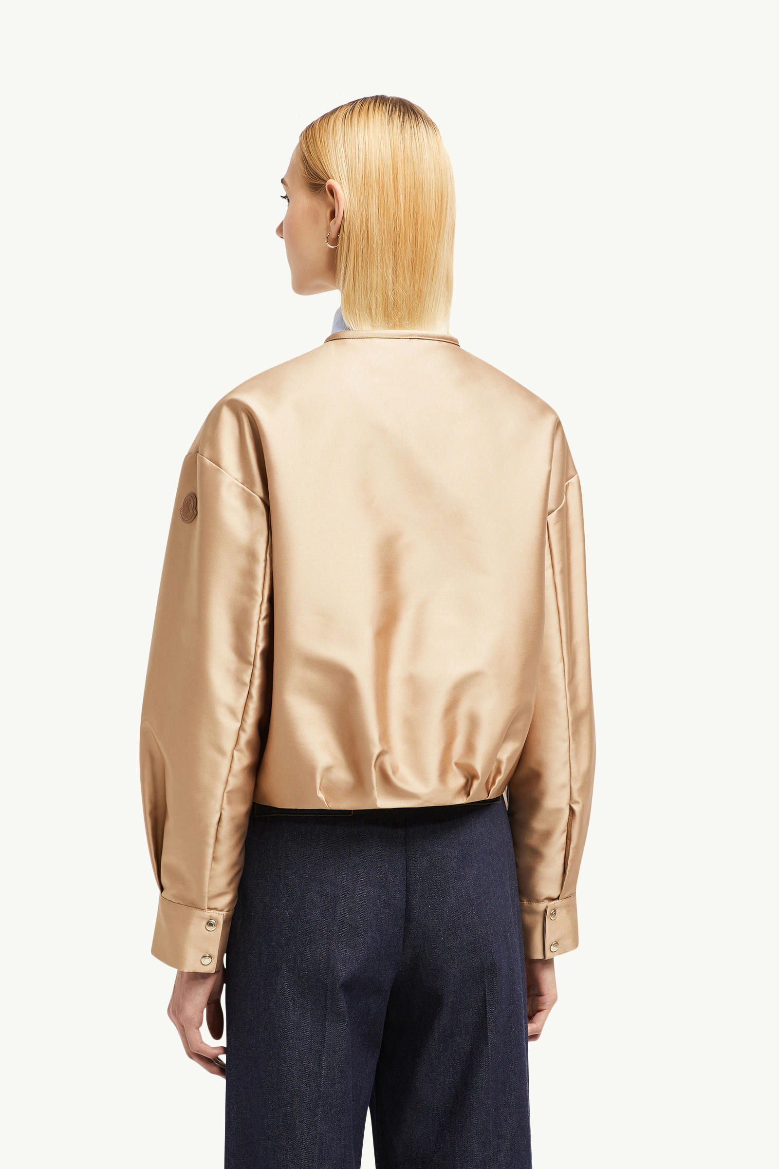 Maupa公爵緞布羽絨飛行員外套 女士 米色 Moncler 4